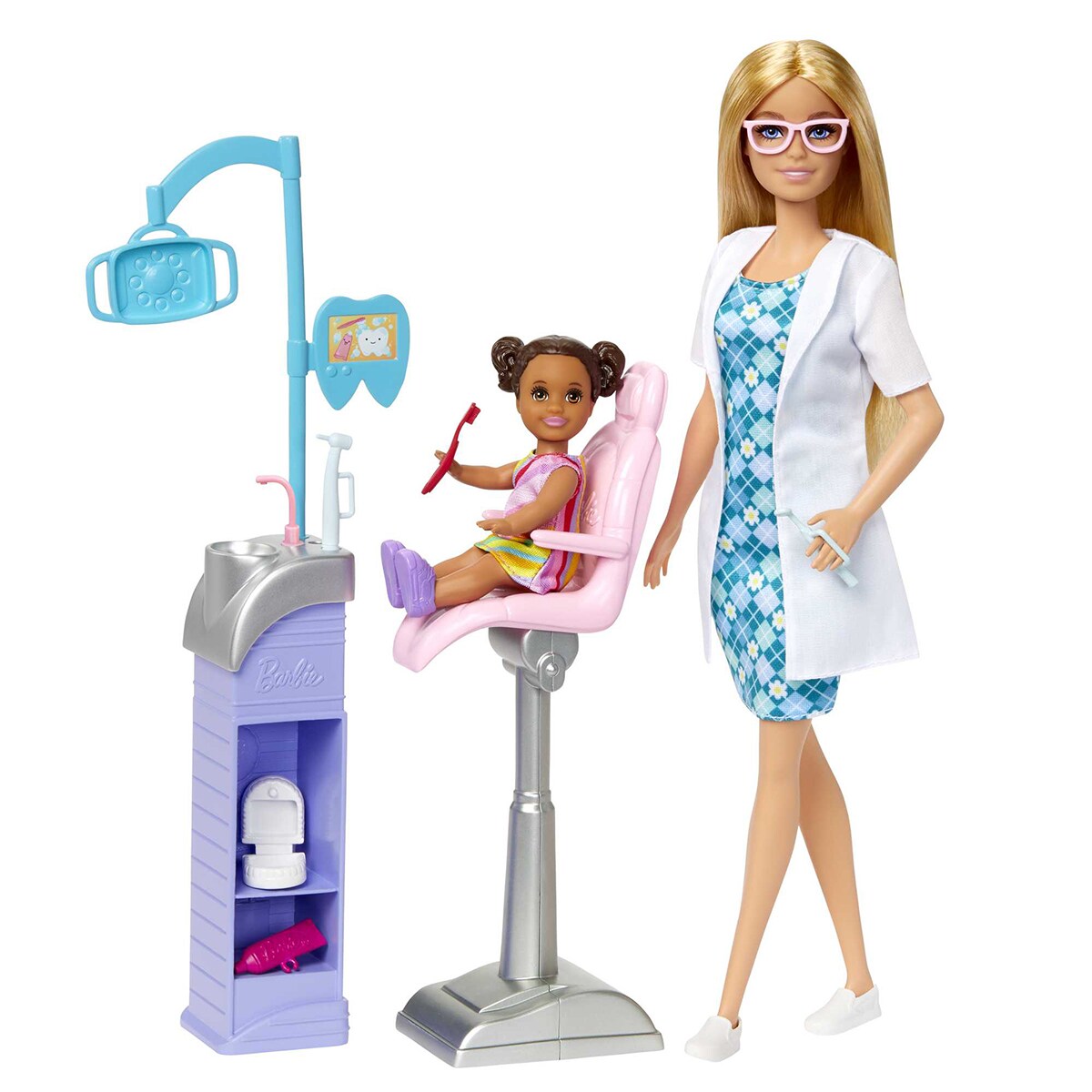 Barbie Quiero Ser Peluquera de Mascotas / Profesora Maestra / Pediatra / Dentista 3