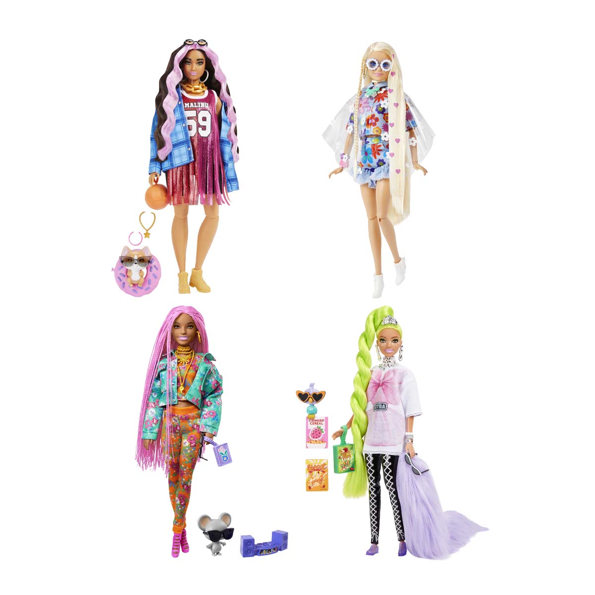 Muñeca surtida con accesorio y mascota Barbie Extra 1