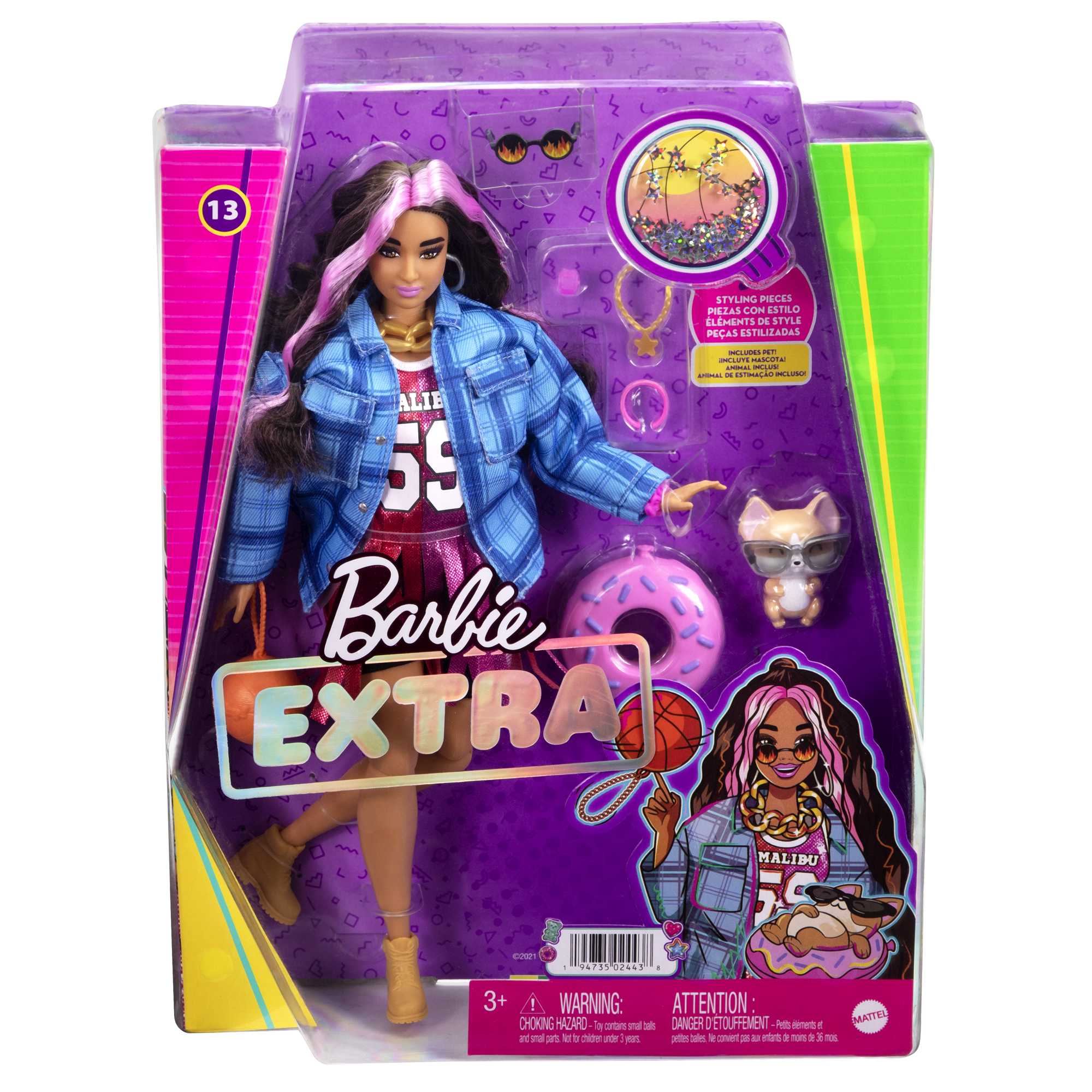 Muñeca surtida con accesorio y mascota Barbie Extra 6