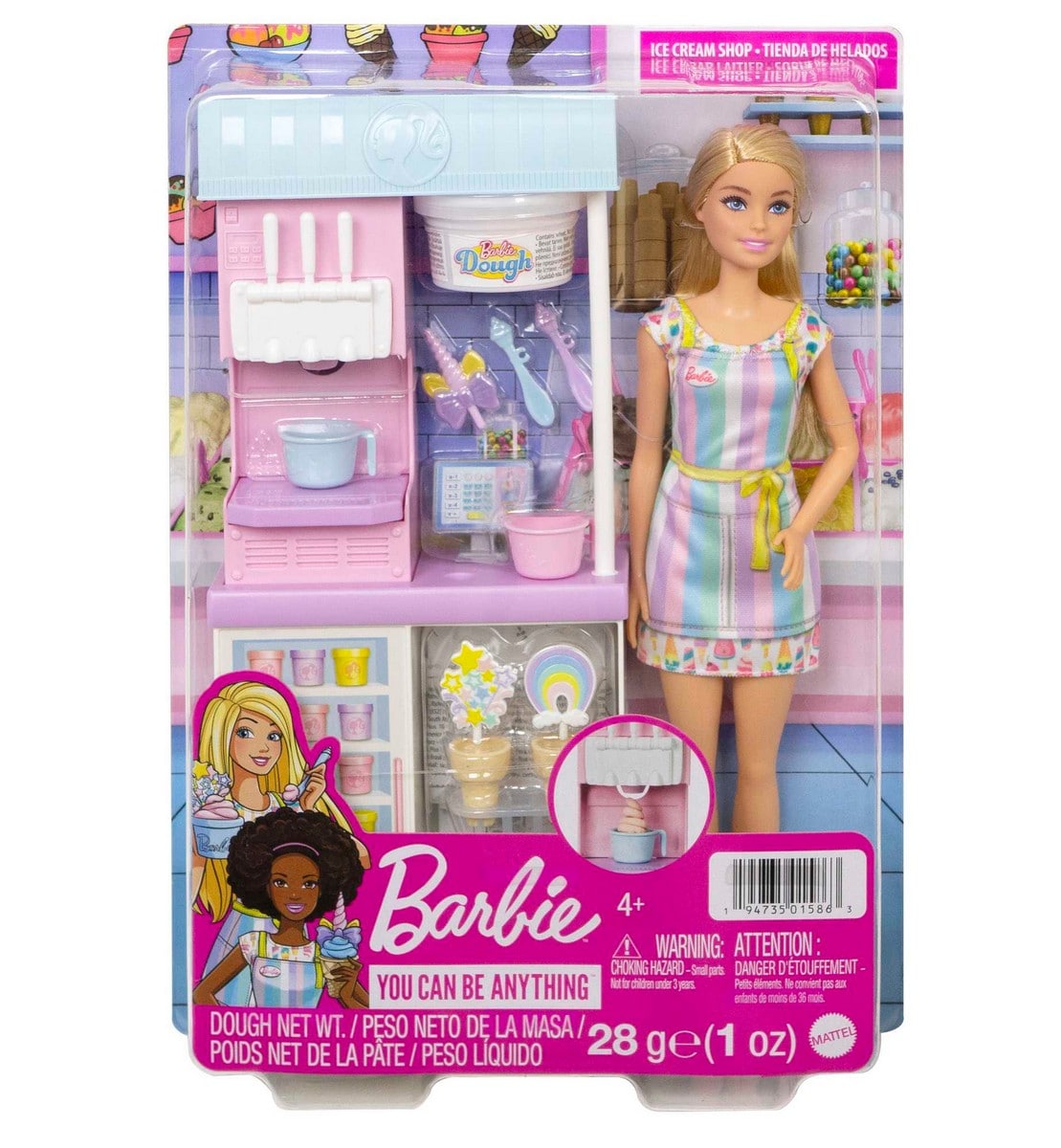 Muñeca Barbie y su tienda heladería BARBIE