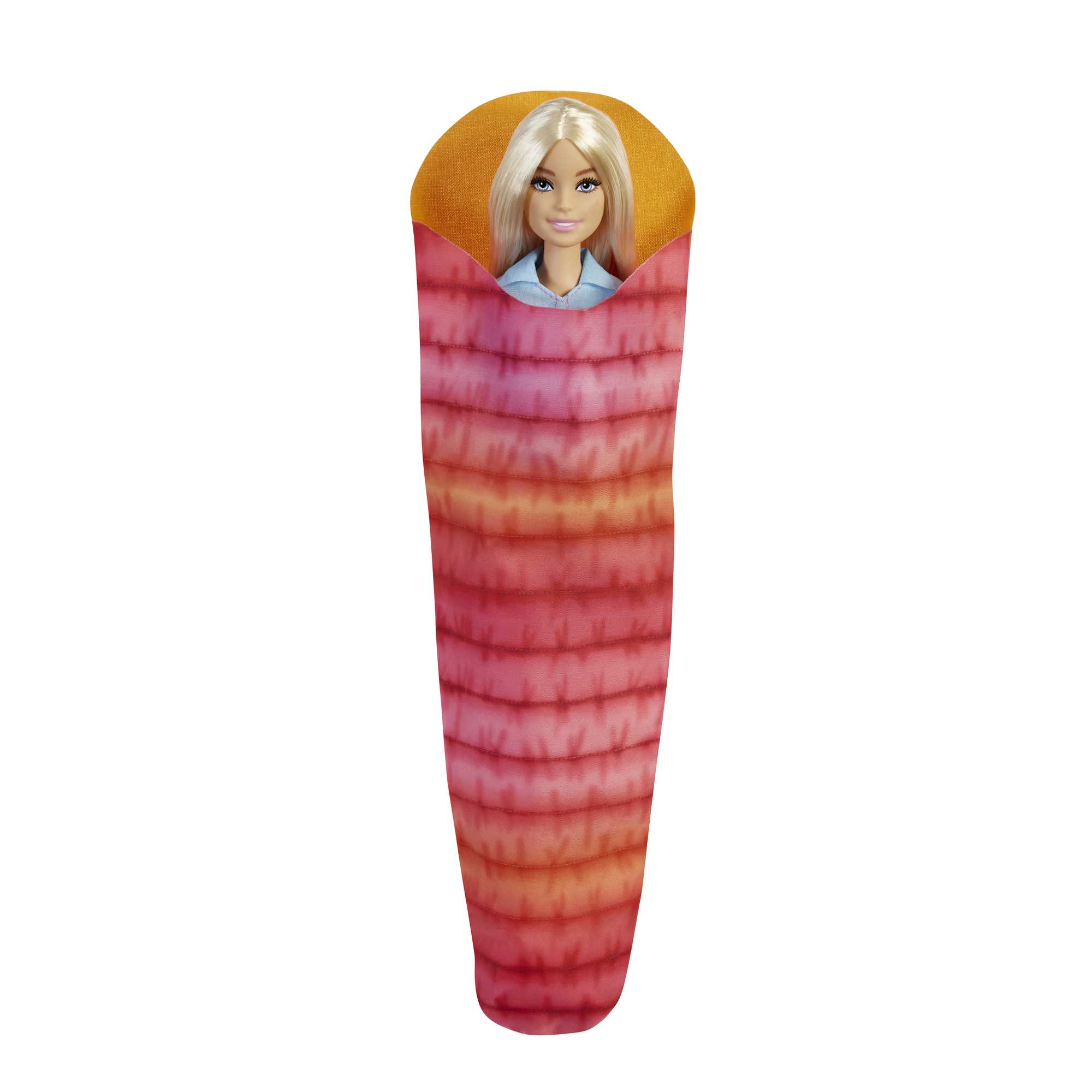 Muñeca con mochila, saco de dormir y accesorios Surtido de camping BARBIE 4