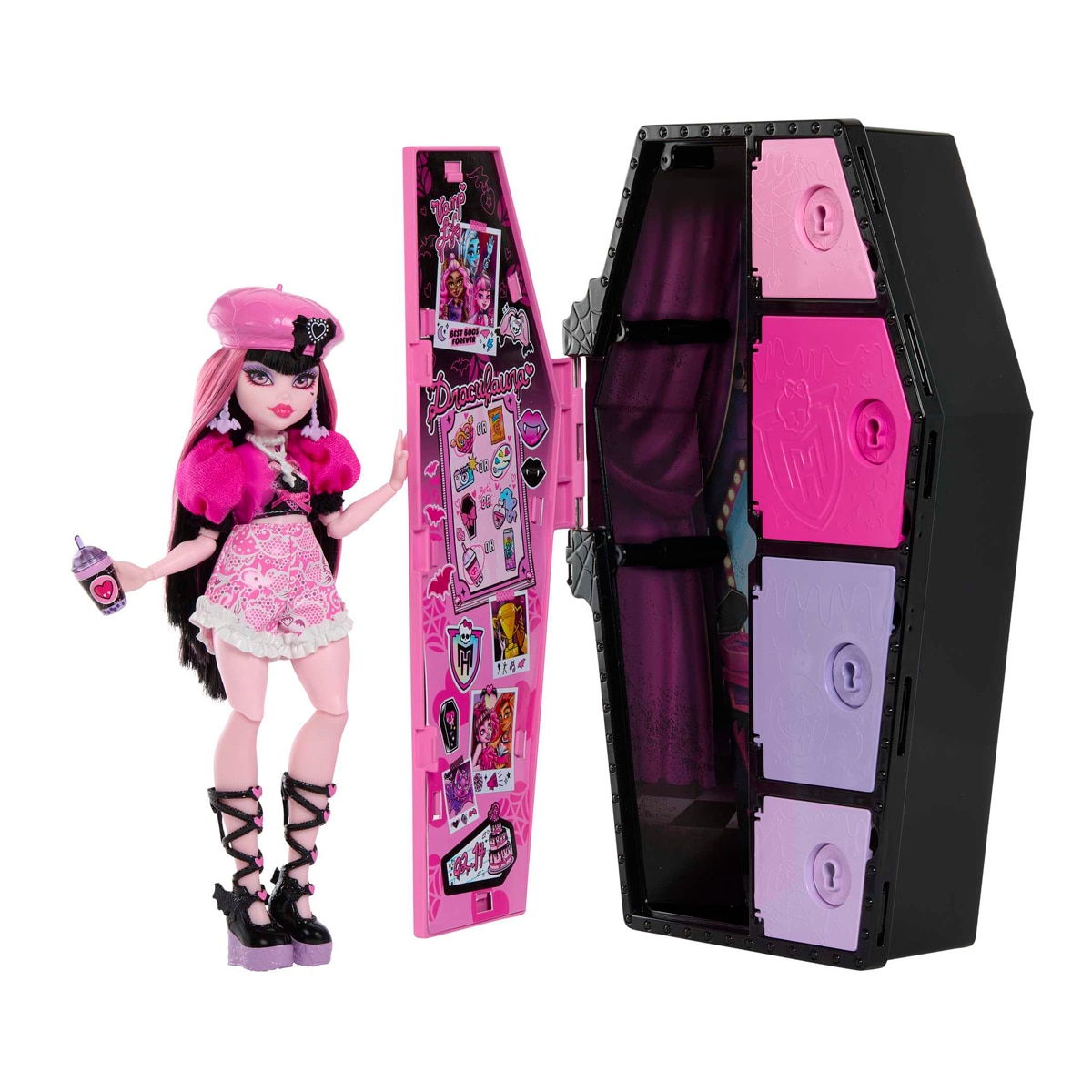 Muñeca Draculaura con armario Monster High Skulltimate Secrets 1