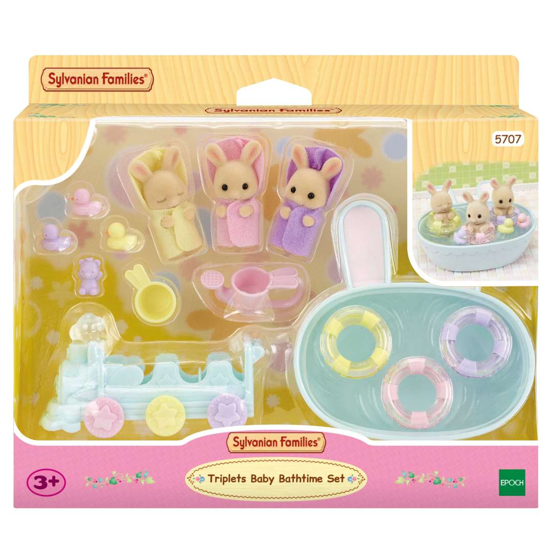 La hora del Baño de los Trillizos Sylvanian Families 2