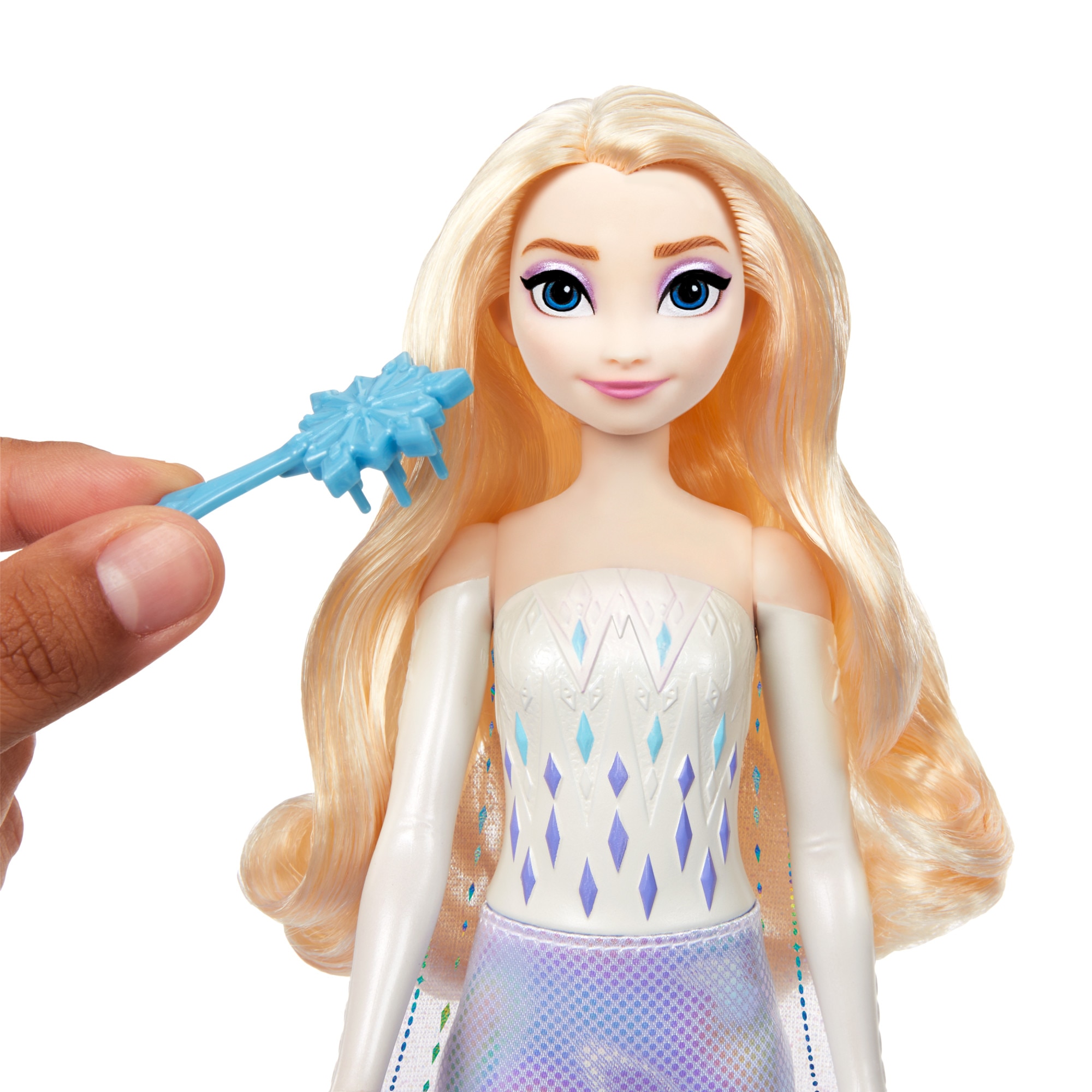 Muñeca princesa revela sorpresas Elsa Spin And Reveal Disney Frozen Mattel 3