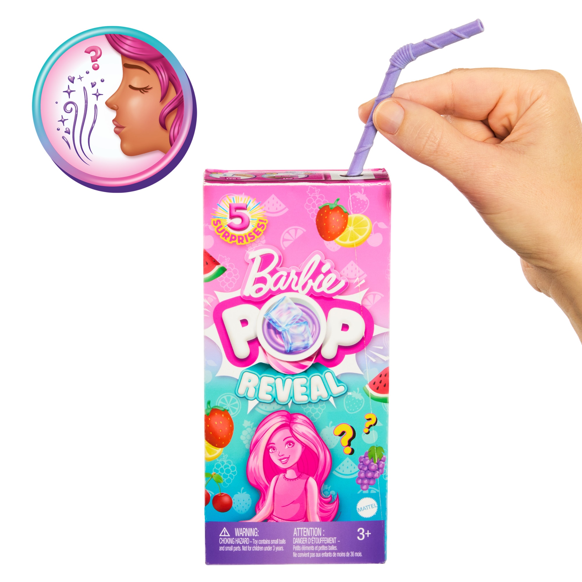 Barbie Chelsea Vaso revela con accesorios sorpresa Pop Reveal Frutas Mattel modelos surtidos 3