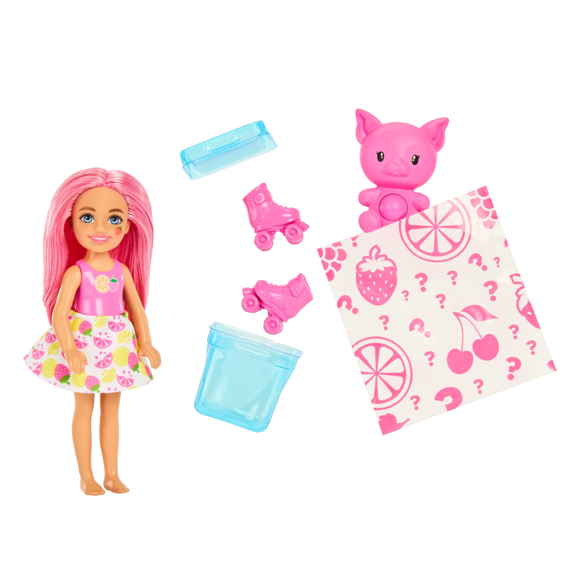 Barbie Chelsea Vaso revela con accesorios sorpresa Pop Reveal Frutas Mattel modelos surtidos 4