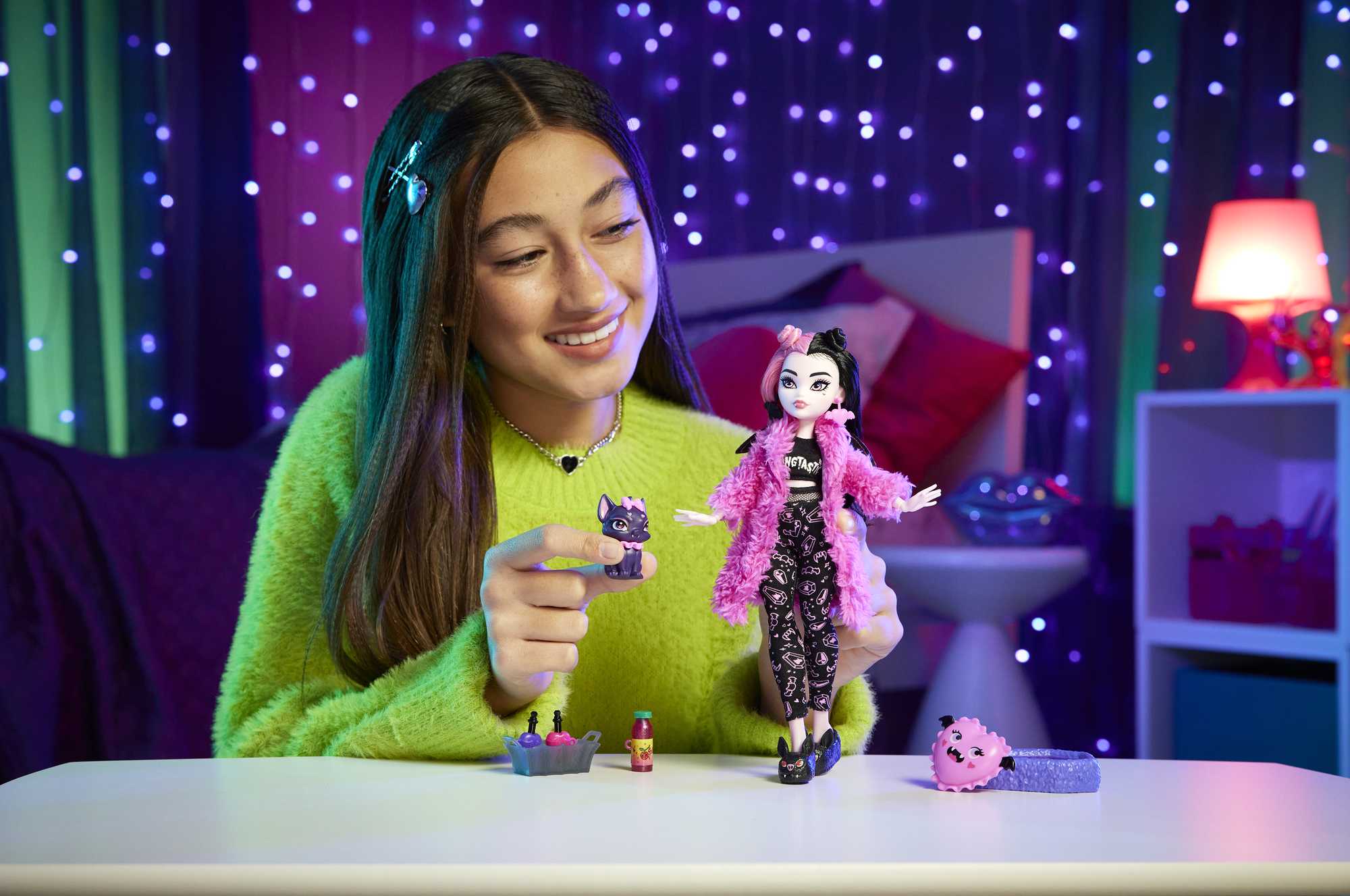 Muñecas Fiesta de pijamas Clawdeen Wolf Monster High Mattel 2