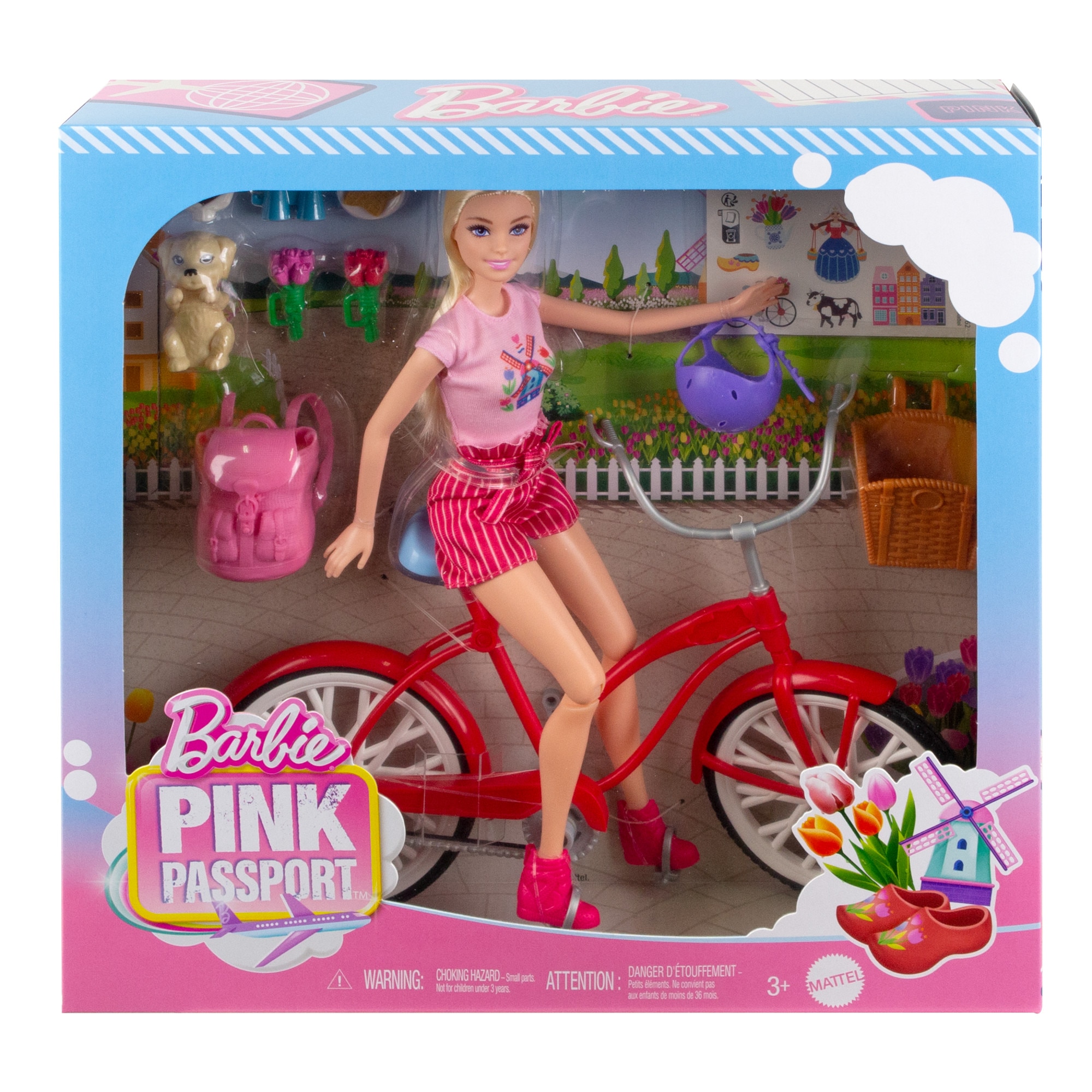 Barbie Pink Passport Doll and Playset 6
