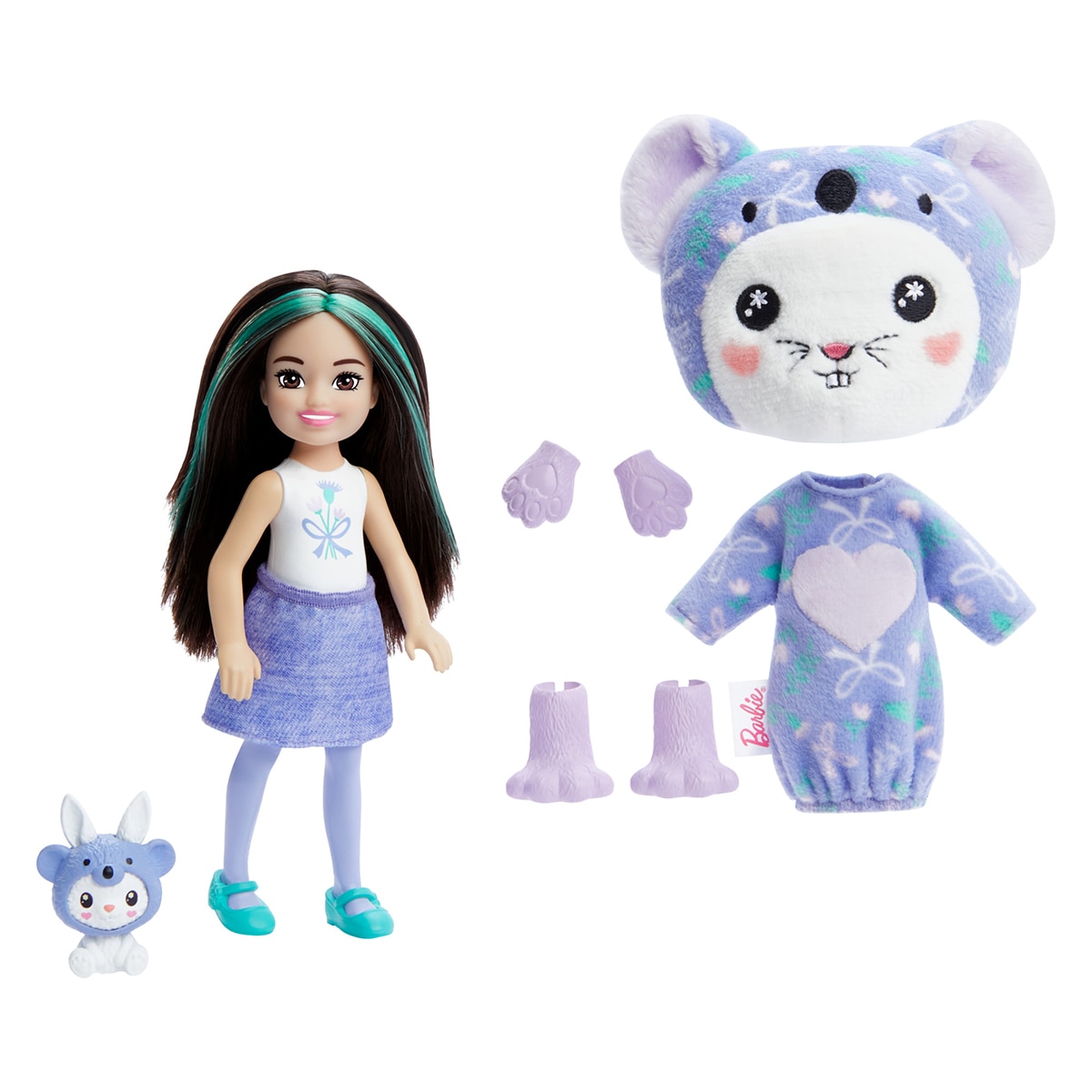 Imagen 0 de Barbie Chelsea Cutie Reveal Serie Disfraces Conejo koala