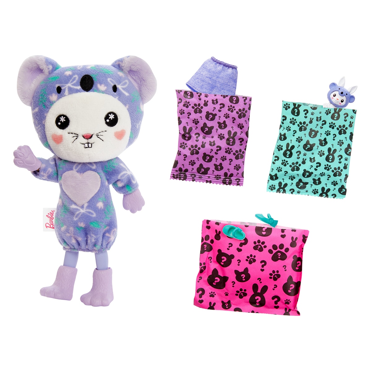 Barbie Chelsea Cutie Reveal Serie Disfraces Conejo koala 3