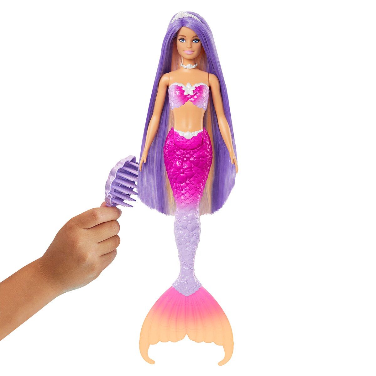 Barbie Un toque de magia Malibú Sirena cambia de color 3