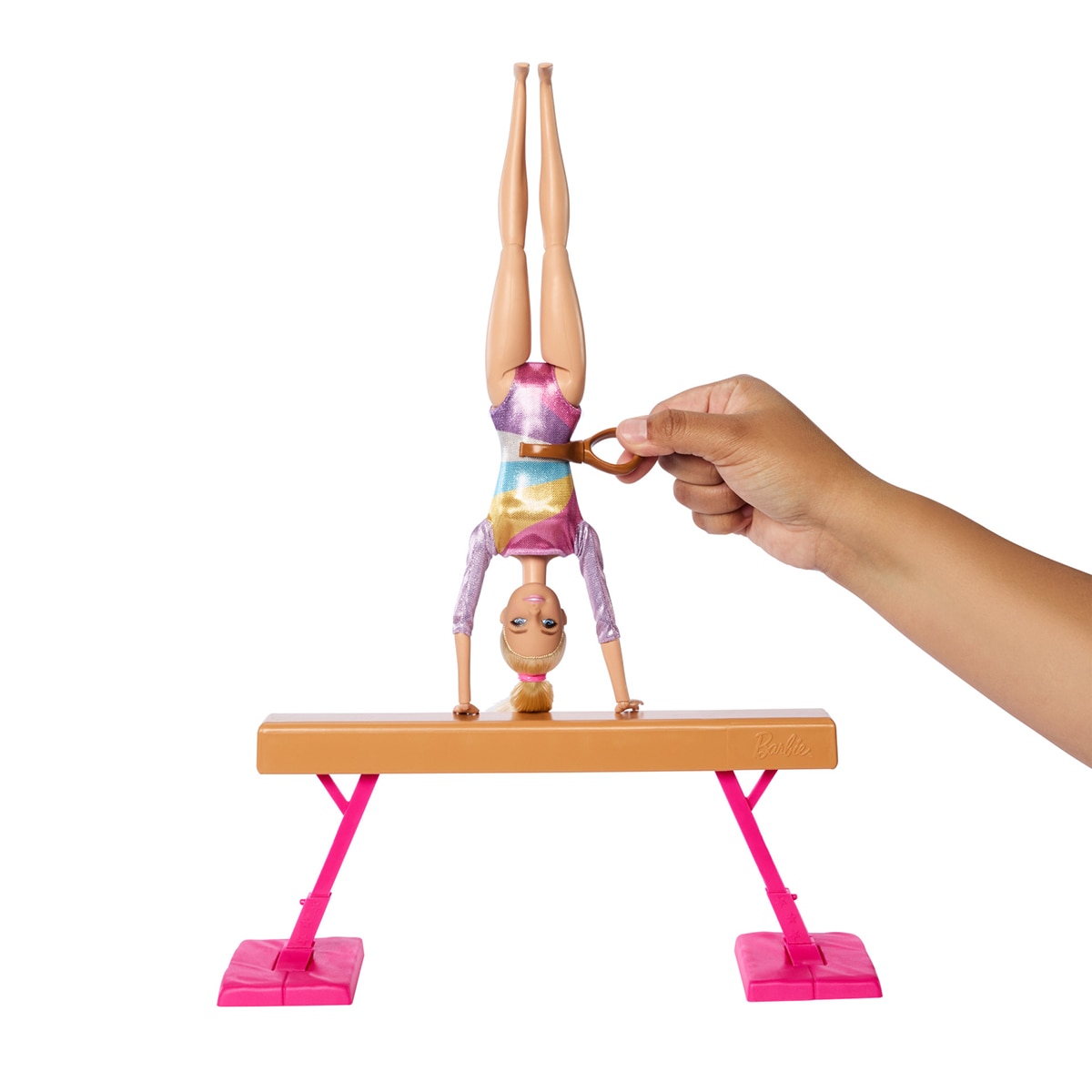 Barbie Tú puedes ser Gimnasta rubia con set de juego 5