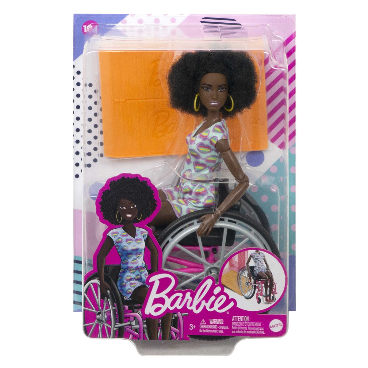 Barbie Fashionista Muñeca morena con silla de ruedas 8