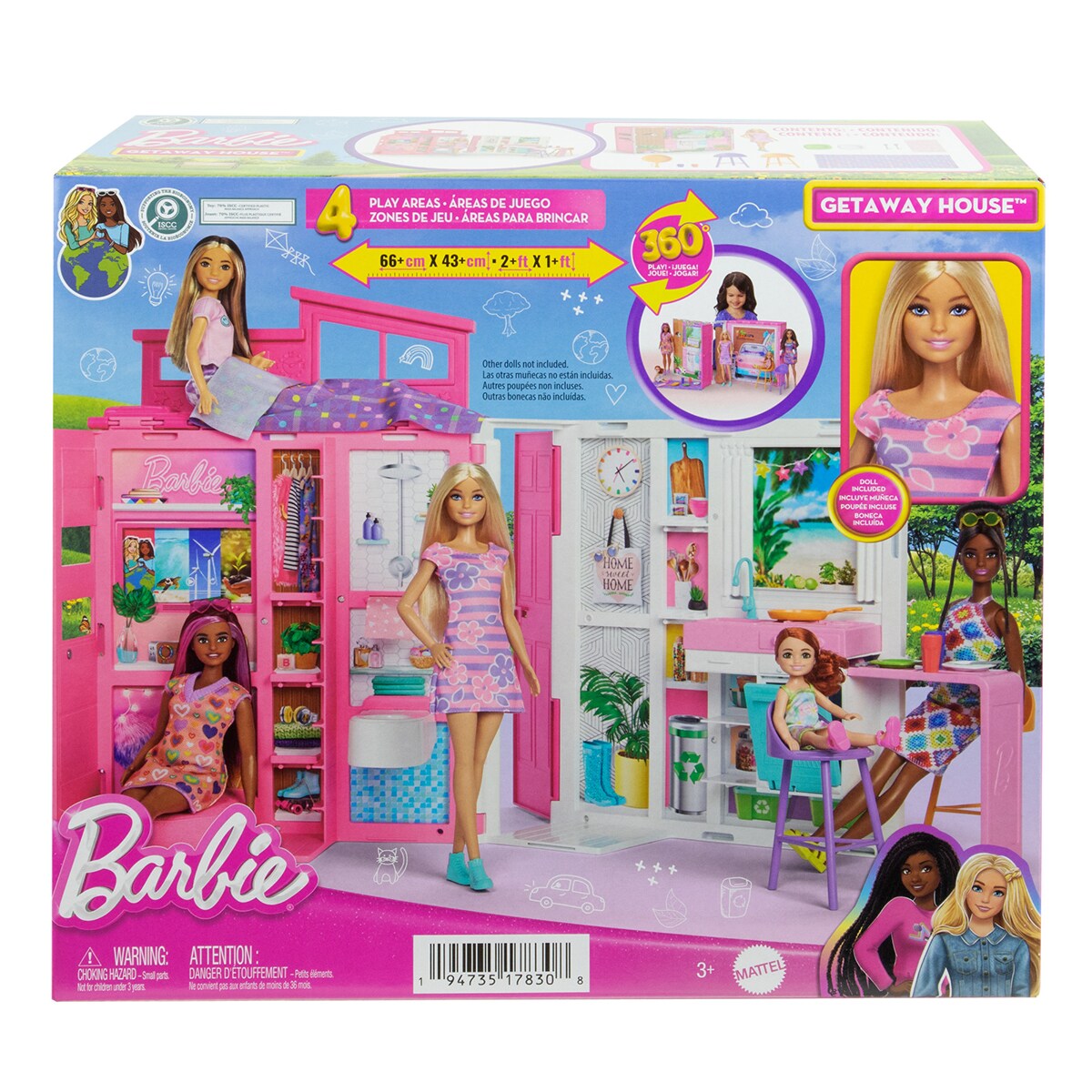 Barbie 65 aniversario Muñeca con apartamento estancias · Barbie