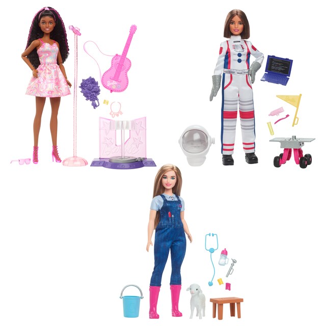 Barbie Tú puedes ser Muñeca profesiones surtida con accesorios