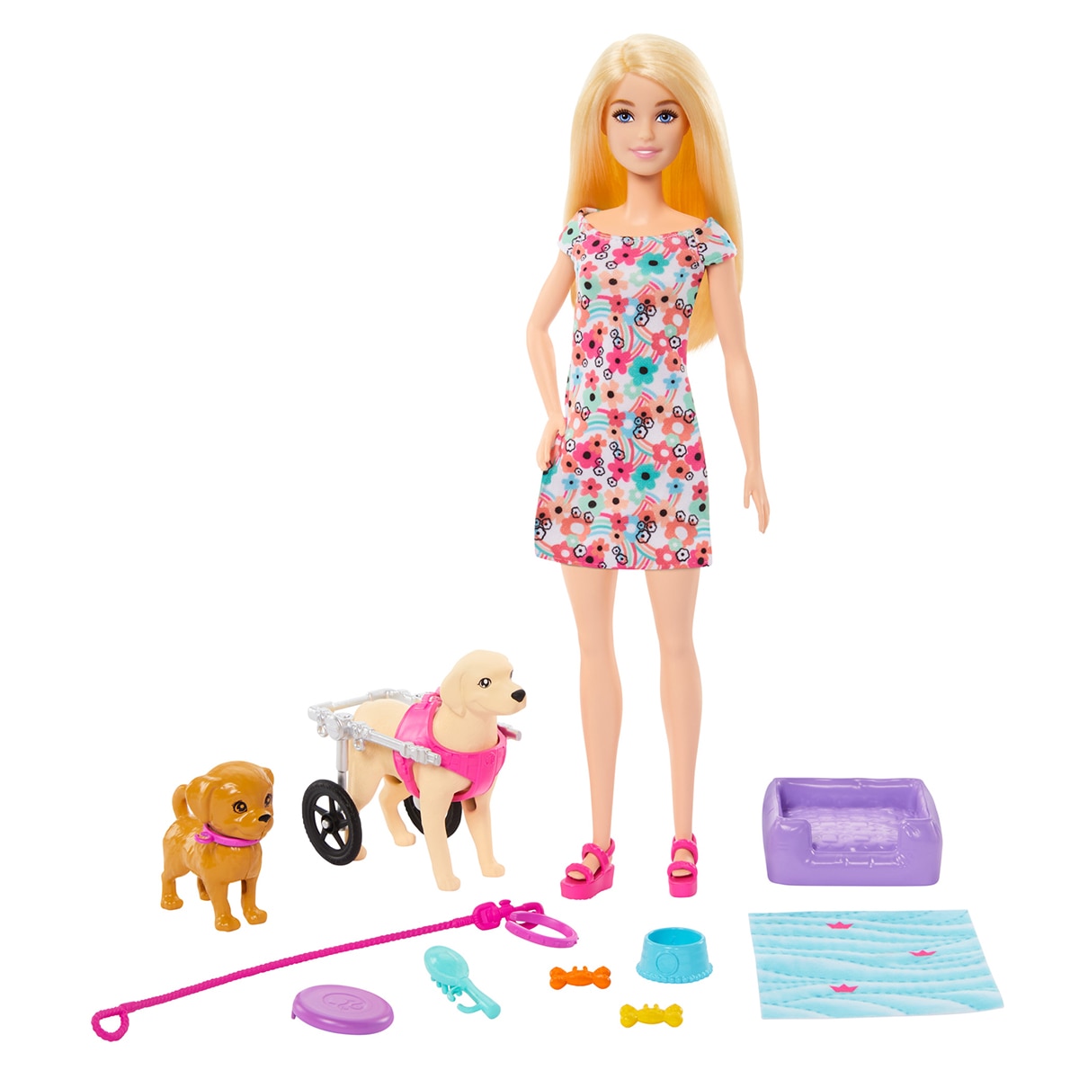 Barbie Paseadora de perro con silla de ruedas 2