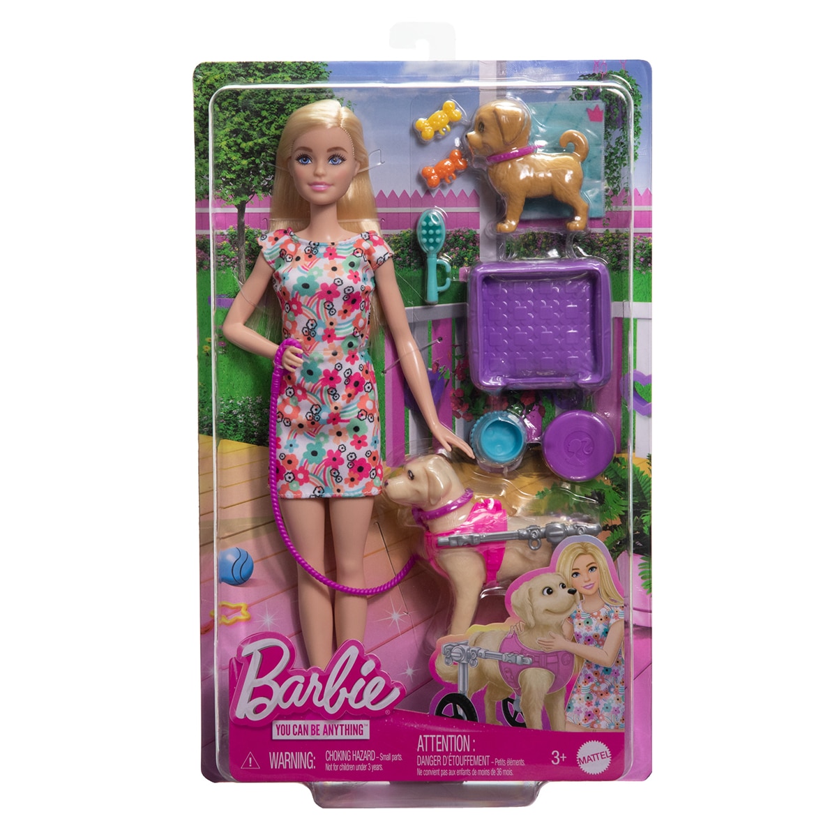 Barbie Paseadora de perro con silla de ruedas 6