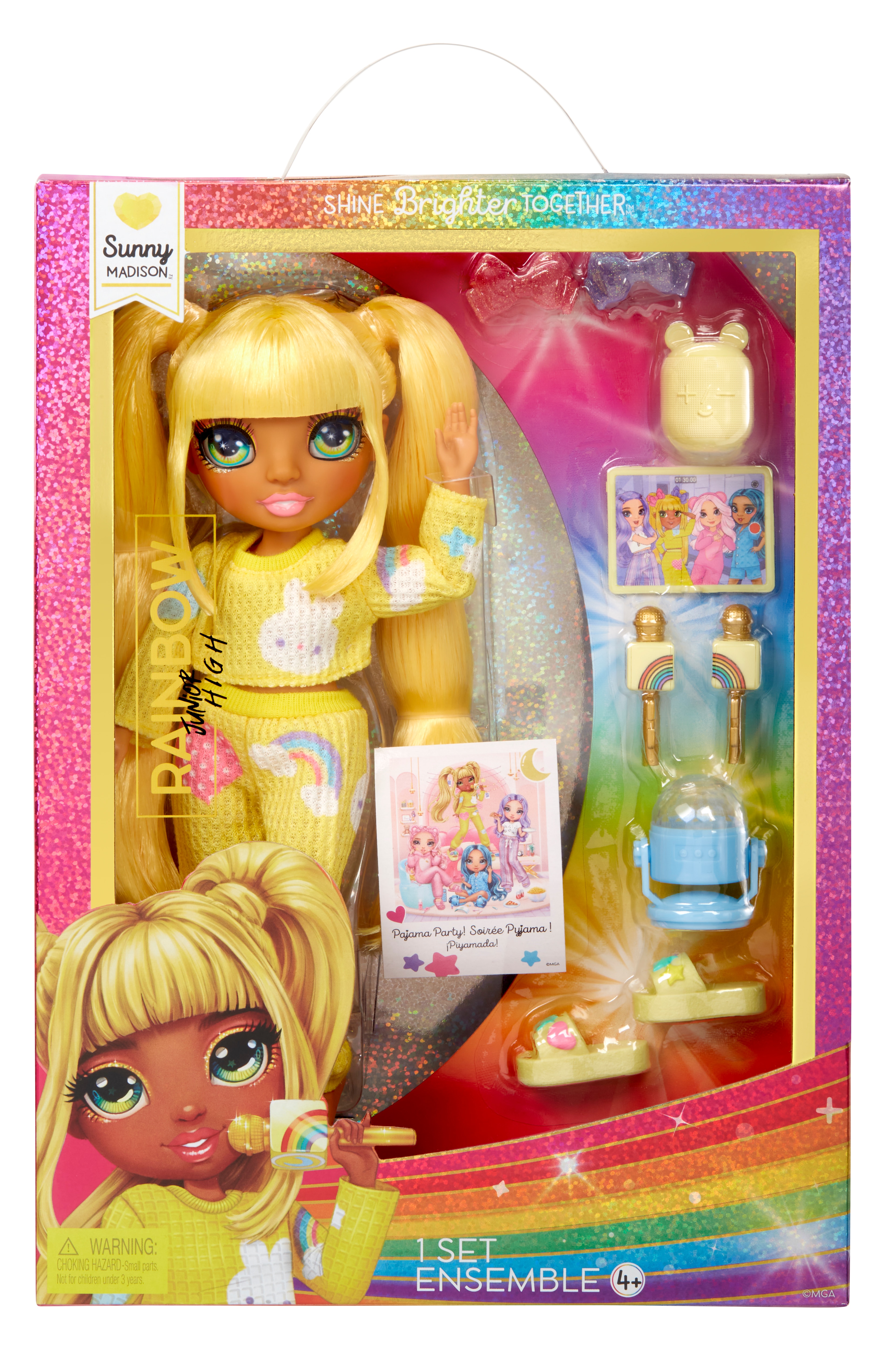 Muñeca Sunny (Yellow) Fiesta de Pijamas Junior High 2
