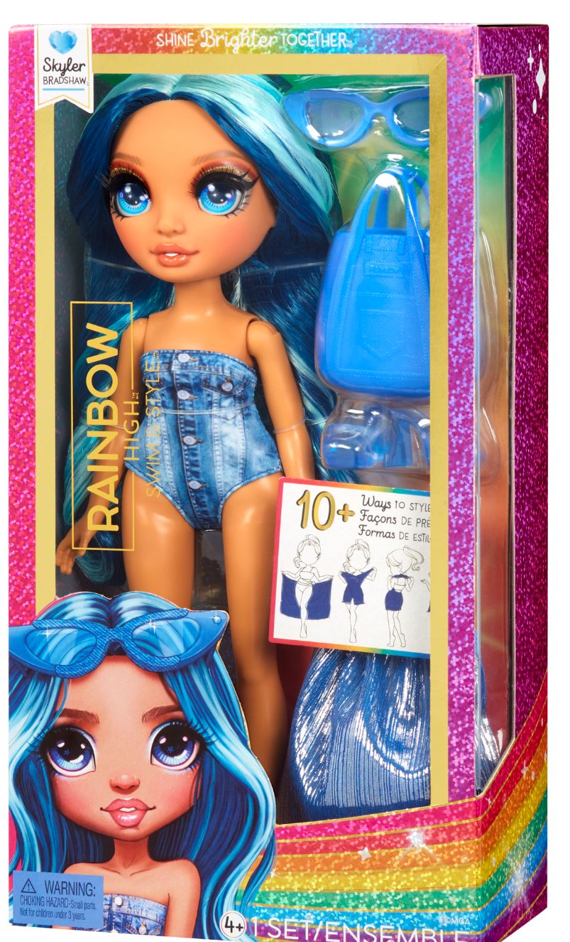 Muñeca Skyler (Blue) Diversión Bajo el Sol Rainbow High 3