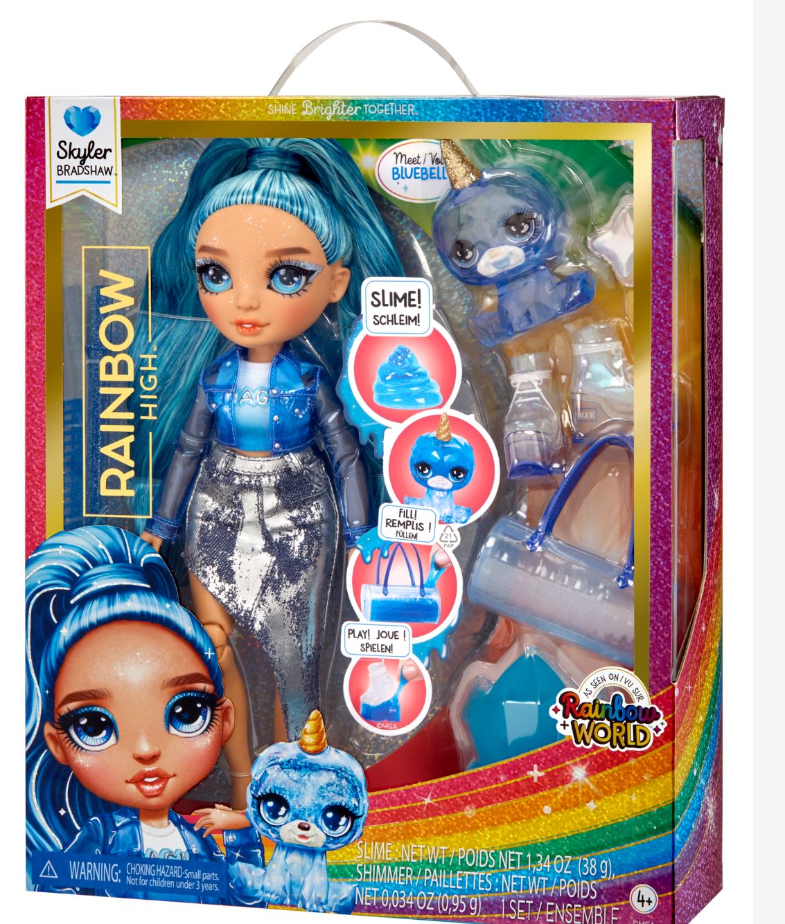 Muñeca Skyler (blue) Rainbow World 4