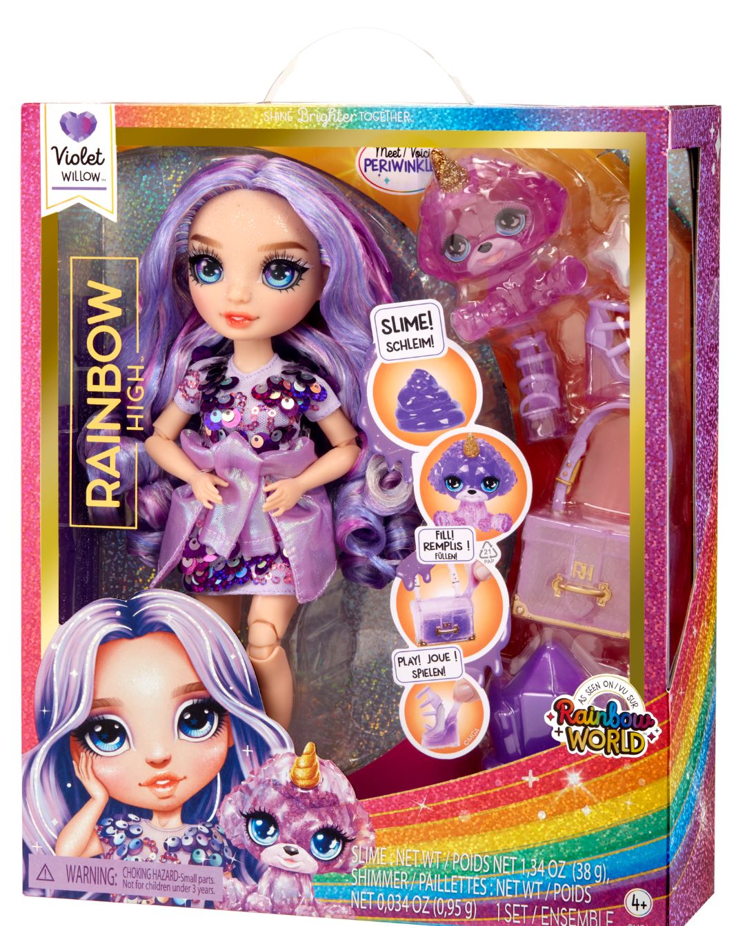 Muñeca Violet (purple) Rainbow World 4