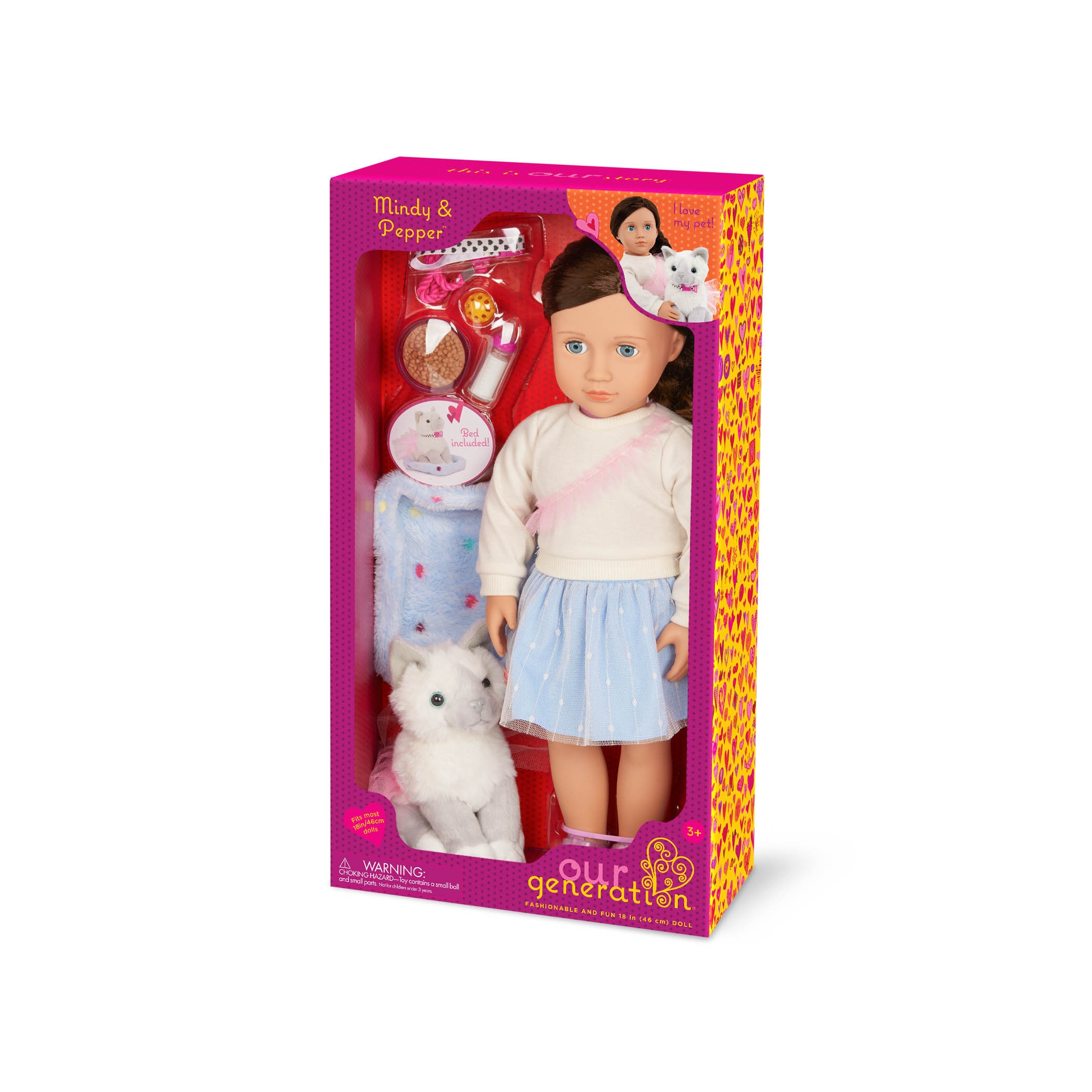 Muñeca Mindy con gatito Our Generation 8