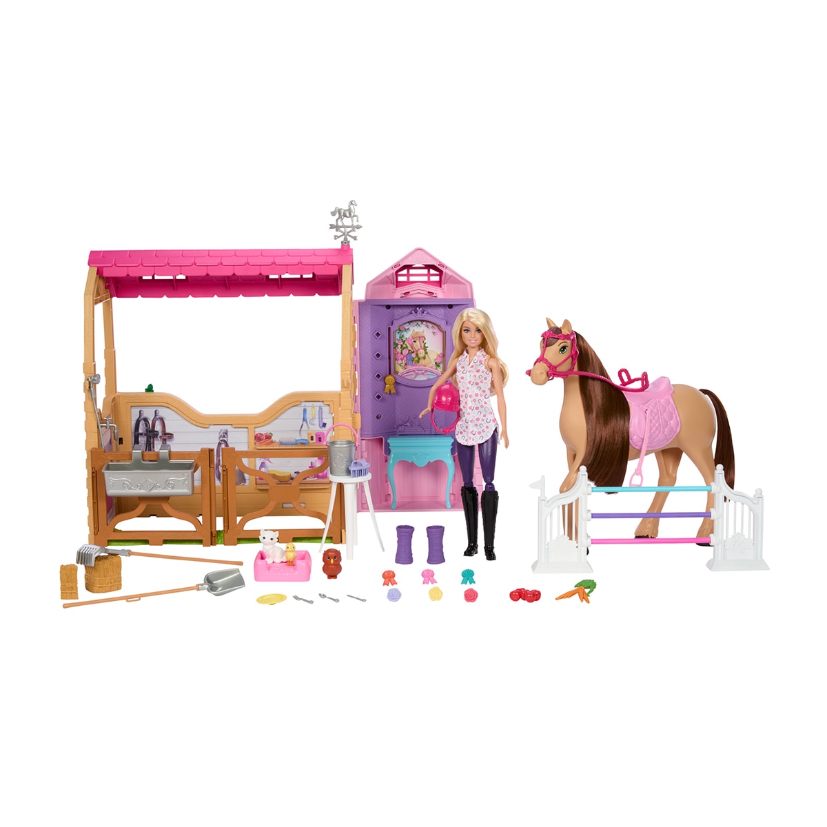 Barbie – Barbie Mysteries Malibú con establo.