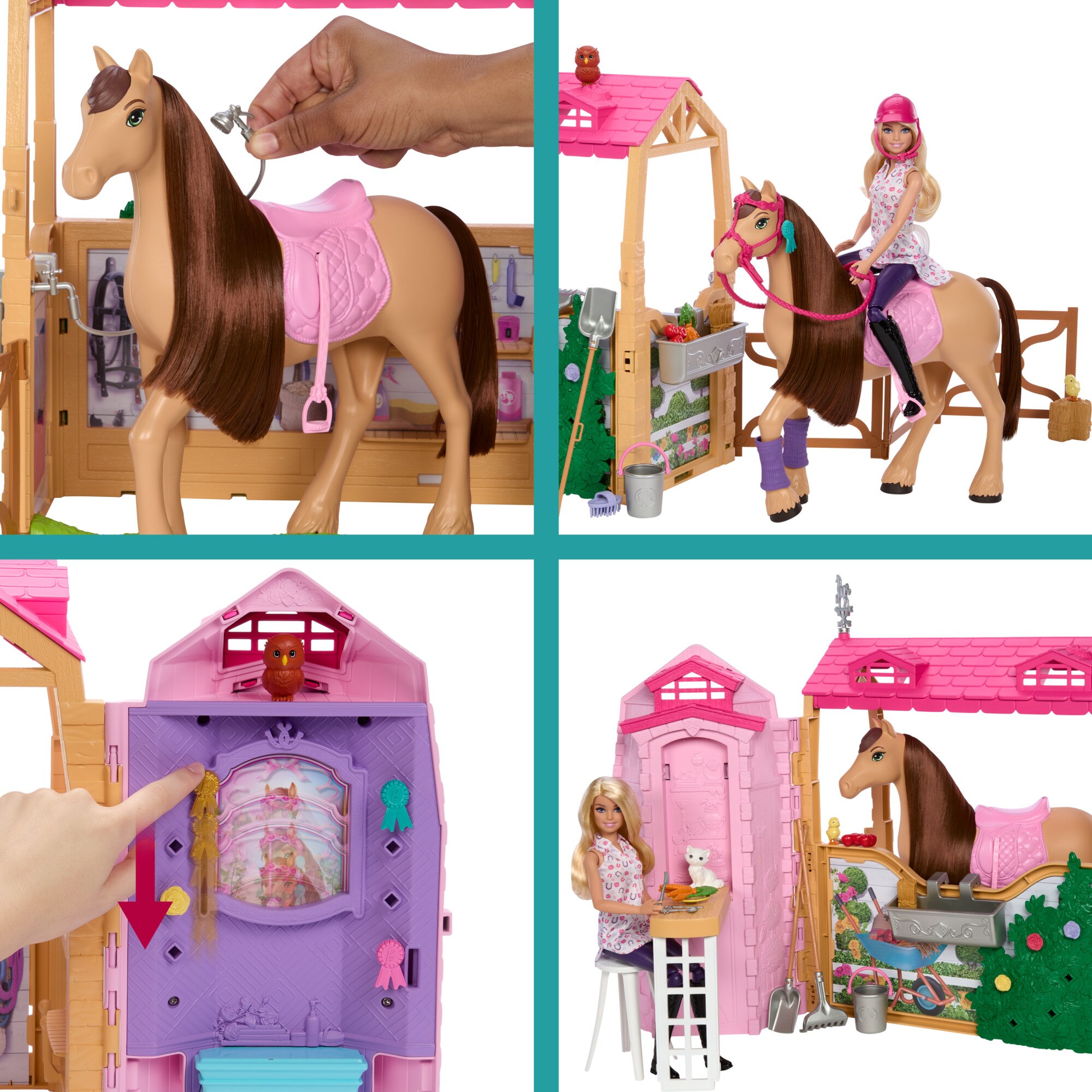 Barbie Mysteries Malibú con establo 5