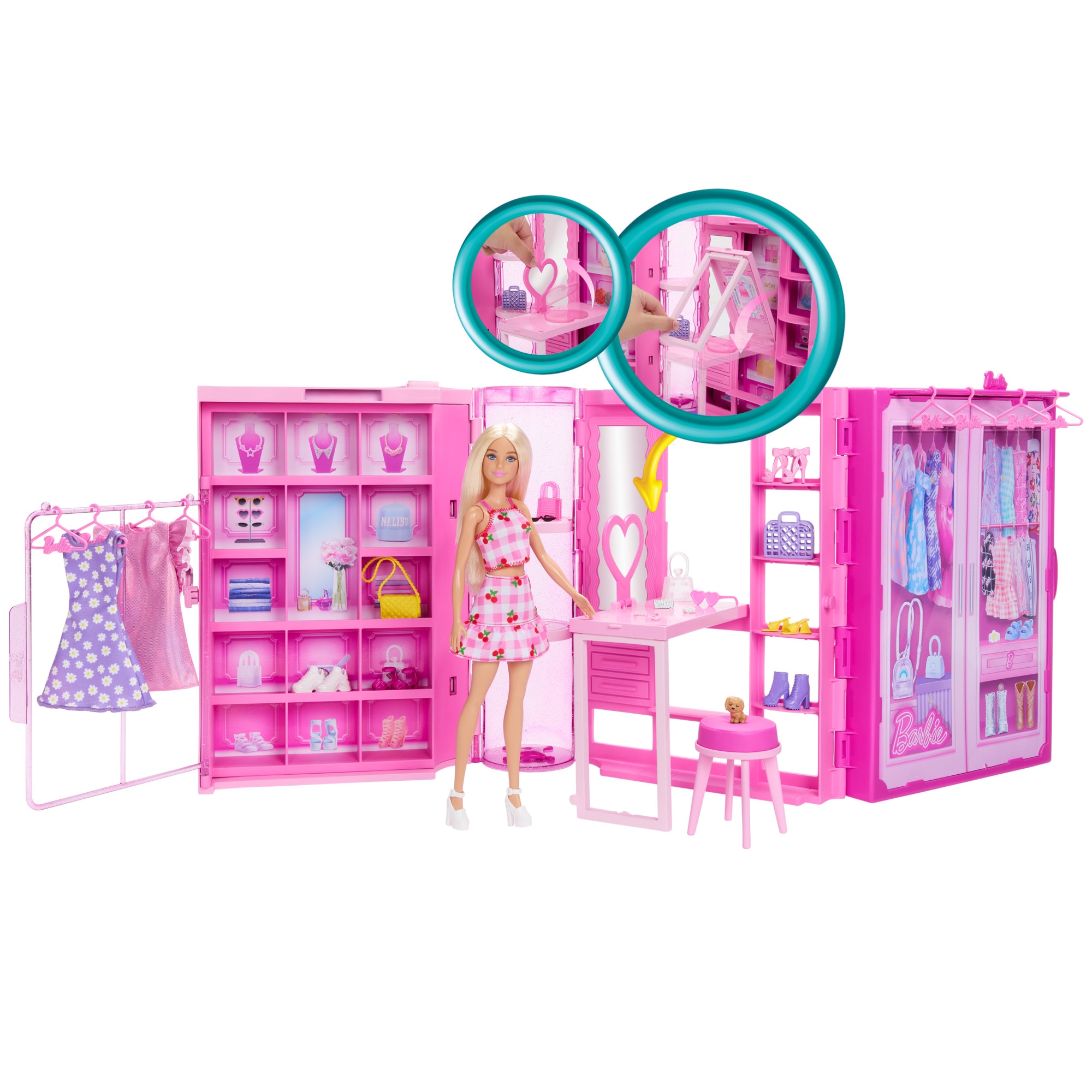 Barbie Dream Closet Muñeca rubia con armario de ensueño 4