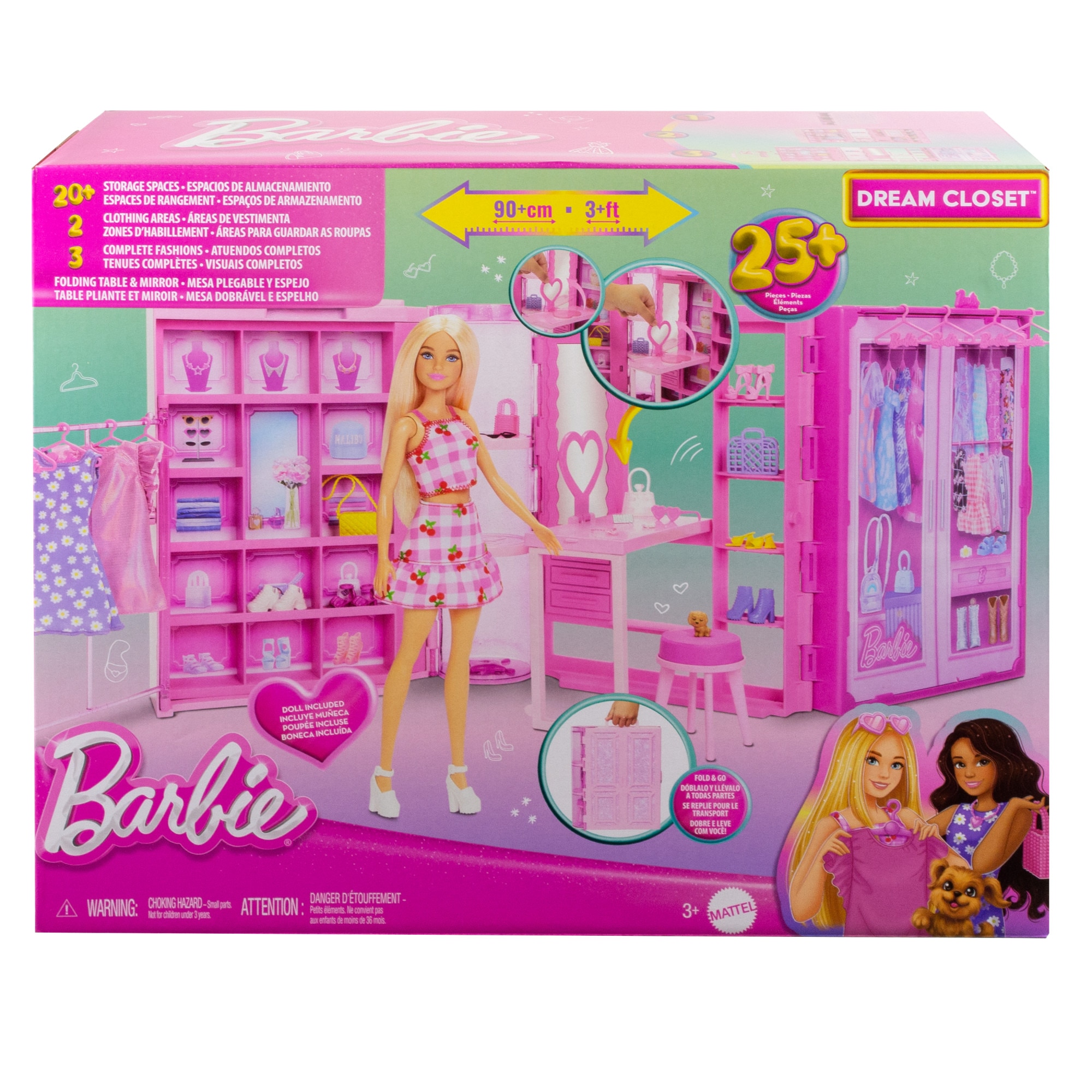 Barbie Dream Closet Muñeca rubia con armario de ensueño 7