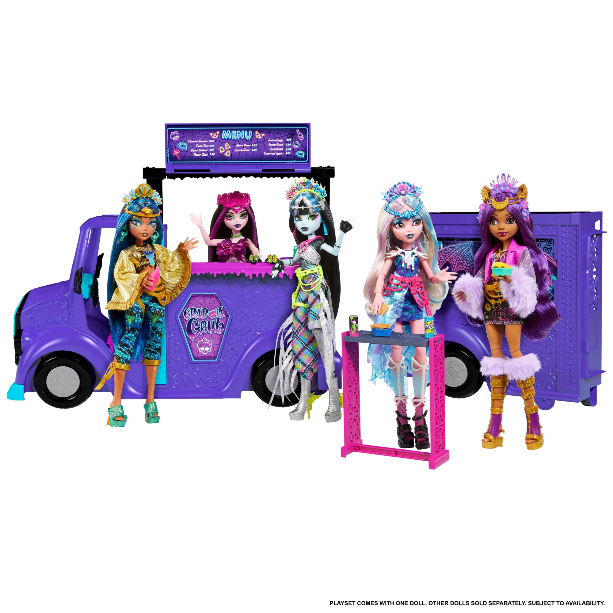 Muñeca Draculaura con food truck Monster High 6