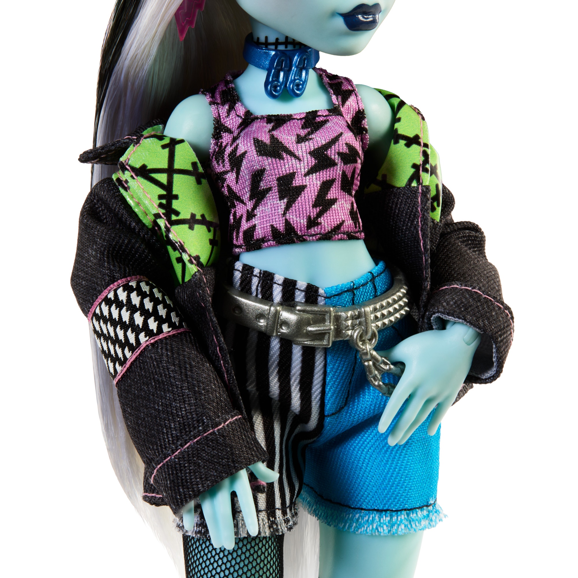 Muñeca Frankie Stein con mascota perrito Watzie Monster High 4