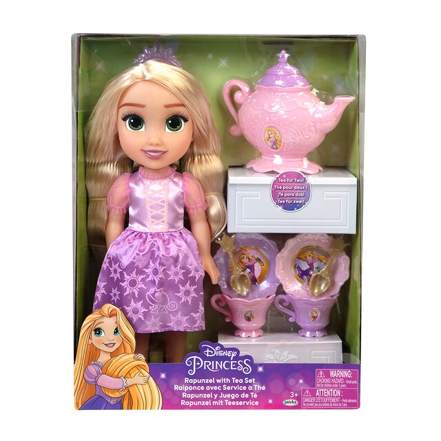 Muñeca 38 cm Rapunzel con set de té Jakks Pacific