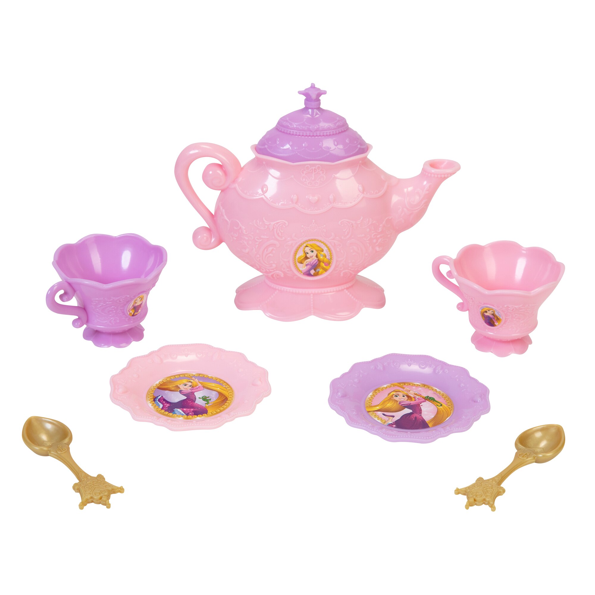 Muñeca 38 cm Rapunzel con set de té Jakks Pacific 4