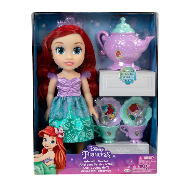 Muñeca 38 cm Ariel con set de té Jakks Pacific