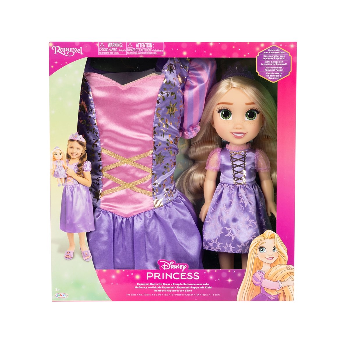 Muñeca 38 cm Repunzel con disfraz Jakks Pacific 3