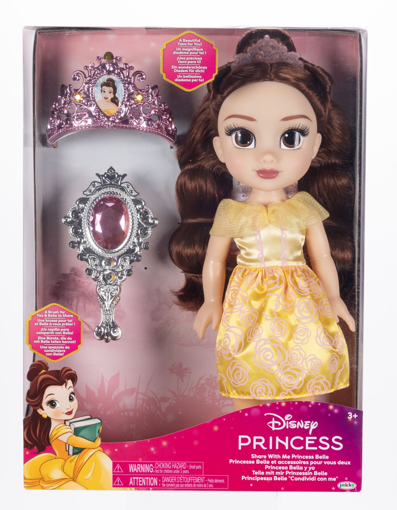 Muñeca 38 cm con peine y tiara Disney Princesas Jakks Pacific modelos surtidos 3