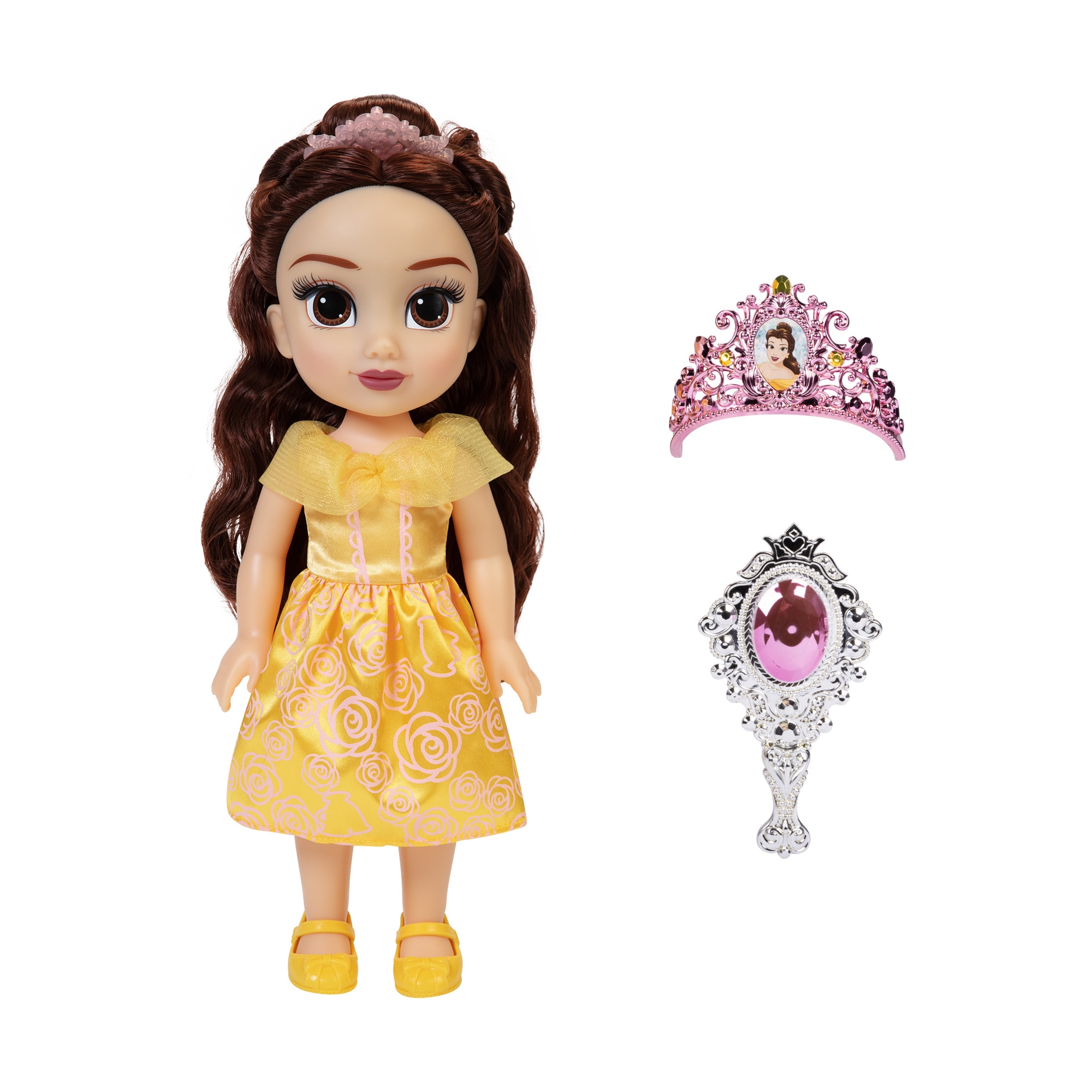 Muñeca 38 cm con peine y tiara Disney Princesas Jakks Pacific modelos surtidos 6