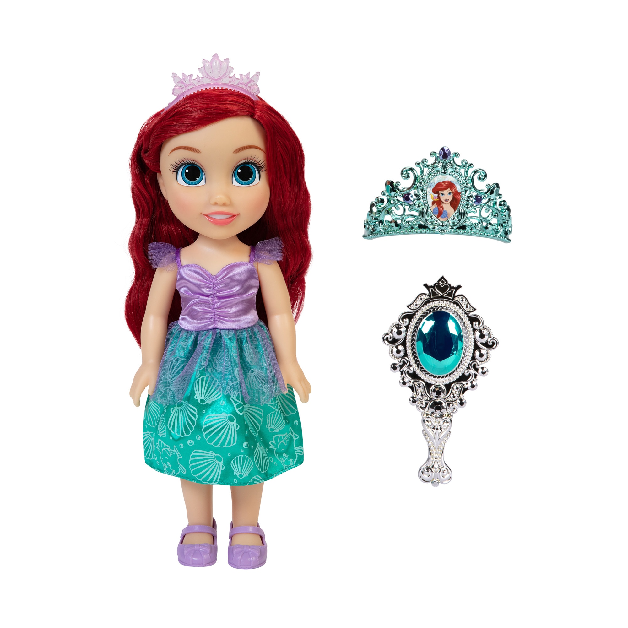 Muñeca 38 cm con peine y tiara Disney Princesas Jakks Pacific modelos surtidos 7