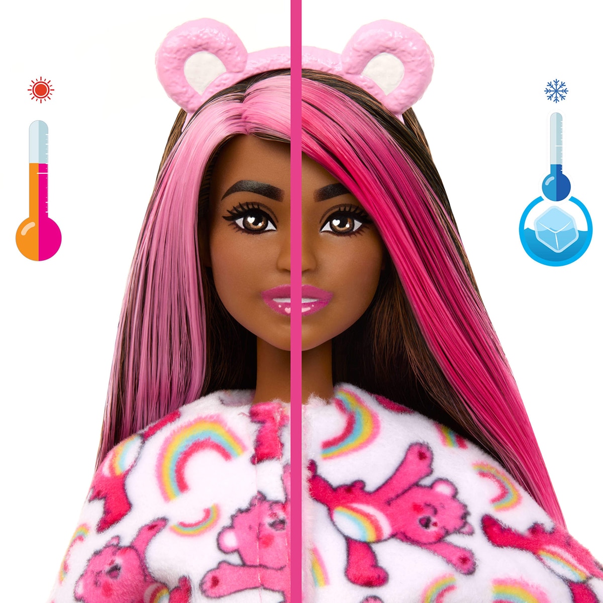Muñeca Barbie Cutie Reveal Care Bears Rosa-6