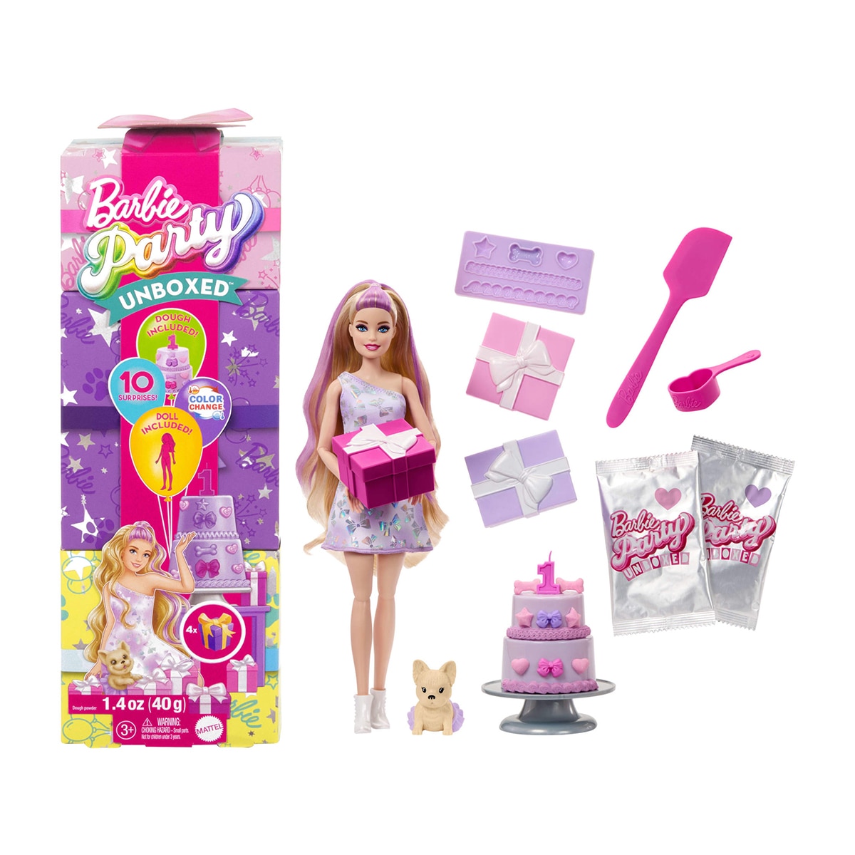 Barbie – Muñeca Barbie Party Unboxed modelos surtidos.