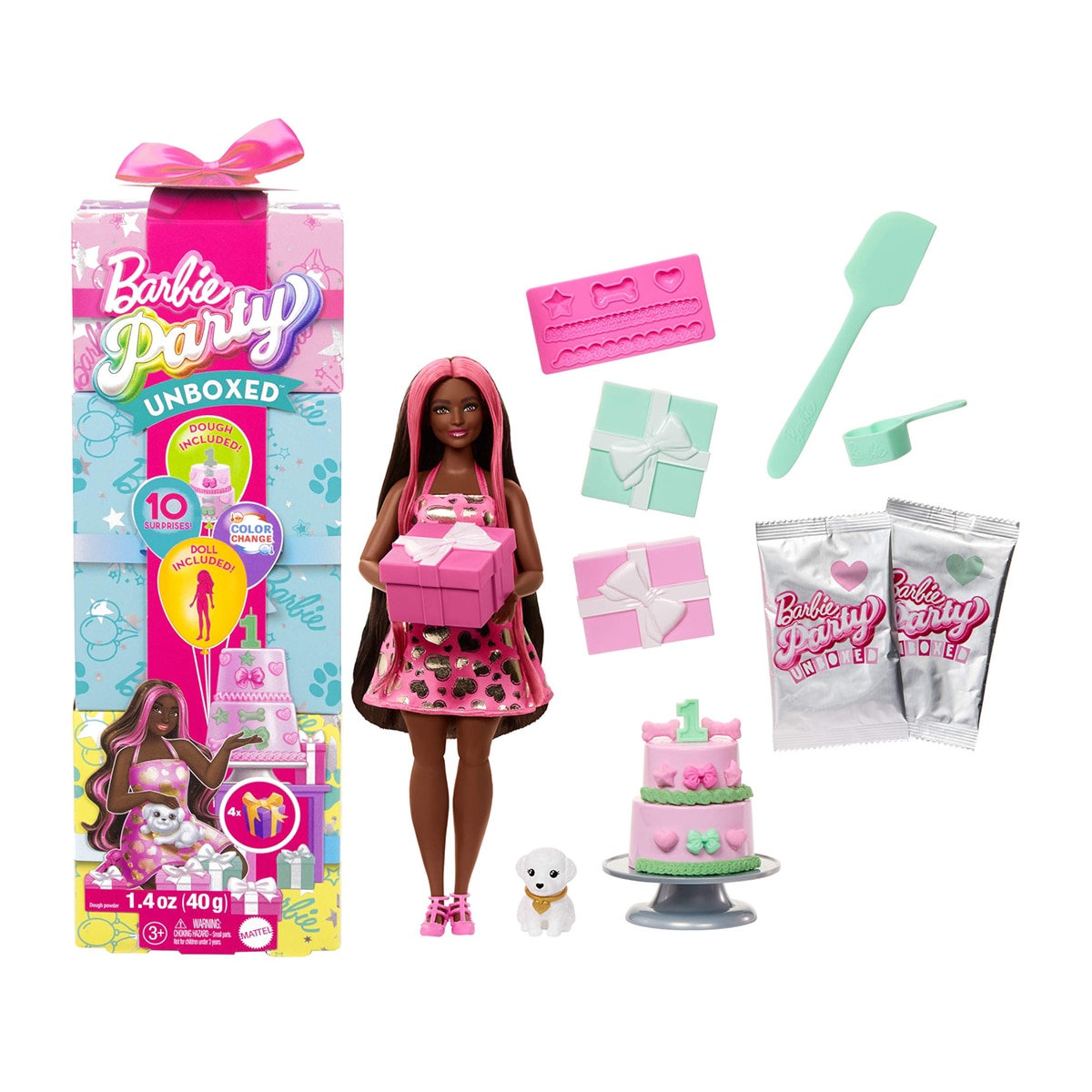 Barbie – Muñeca Barbie Party Unboxed modelos surtidos.