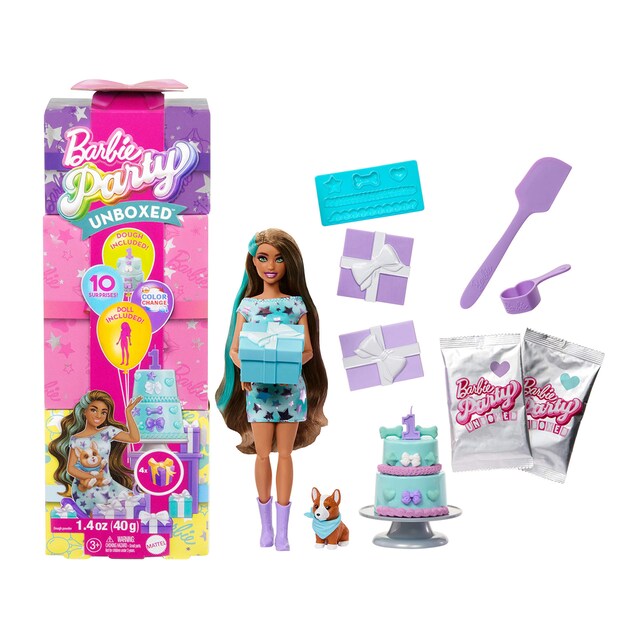 Muñeca Barbie Party Unboxed Serie Cumpleaños de mascotas Estrellas de fiesta modelos surtidos