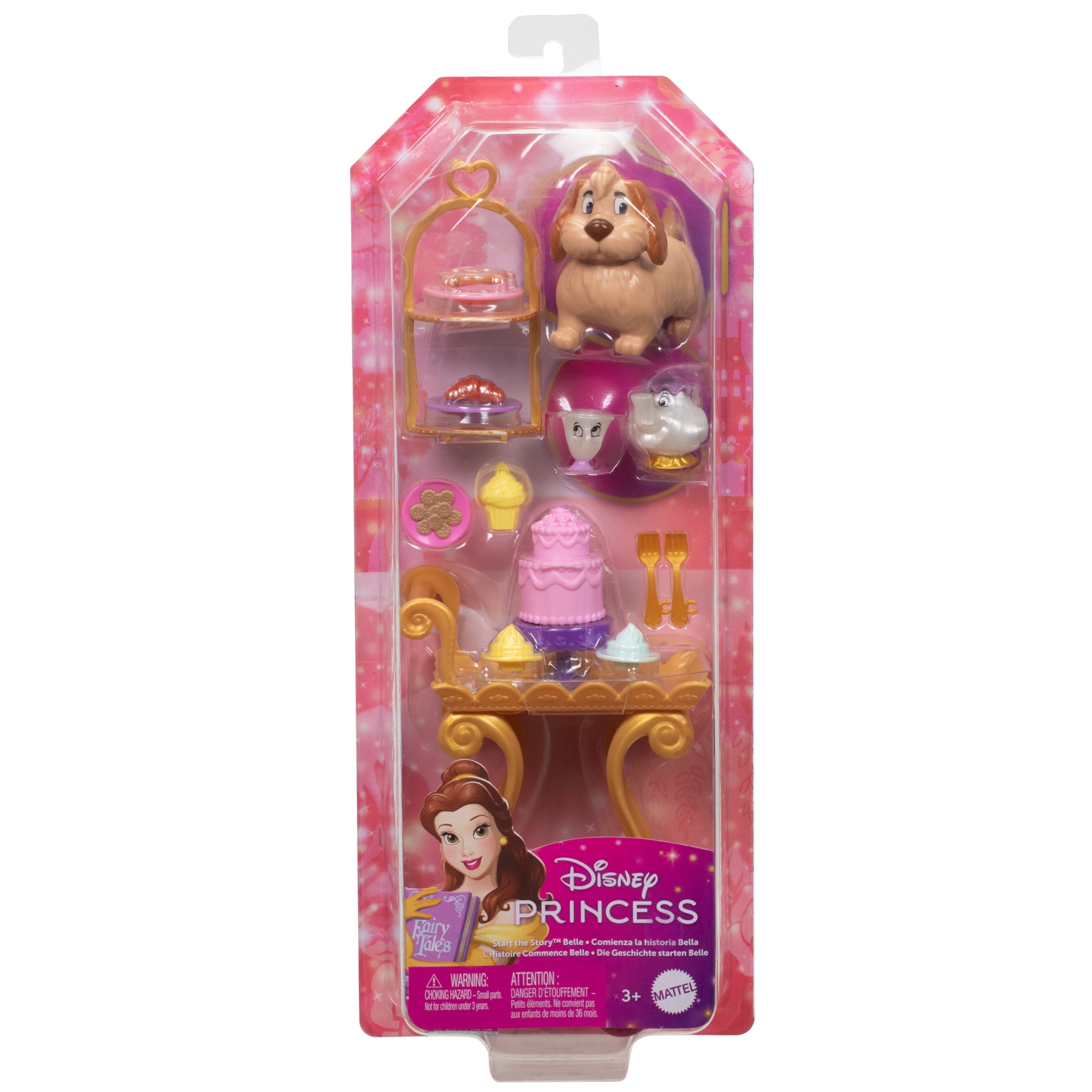 Conjunto de accesorios del castillo Bella Princesas Disney Mattel 5