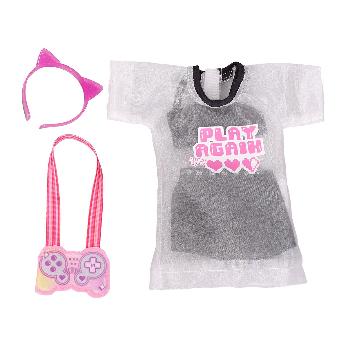 Imagen 0 de Set de ropita con diadema y bolso.