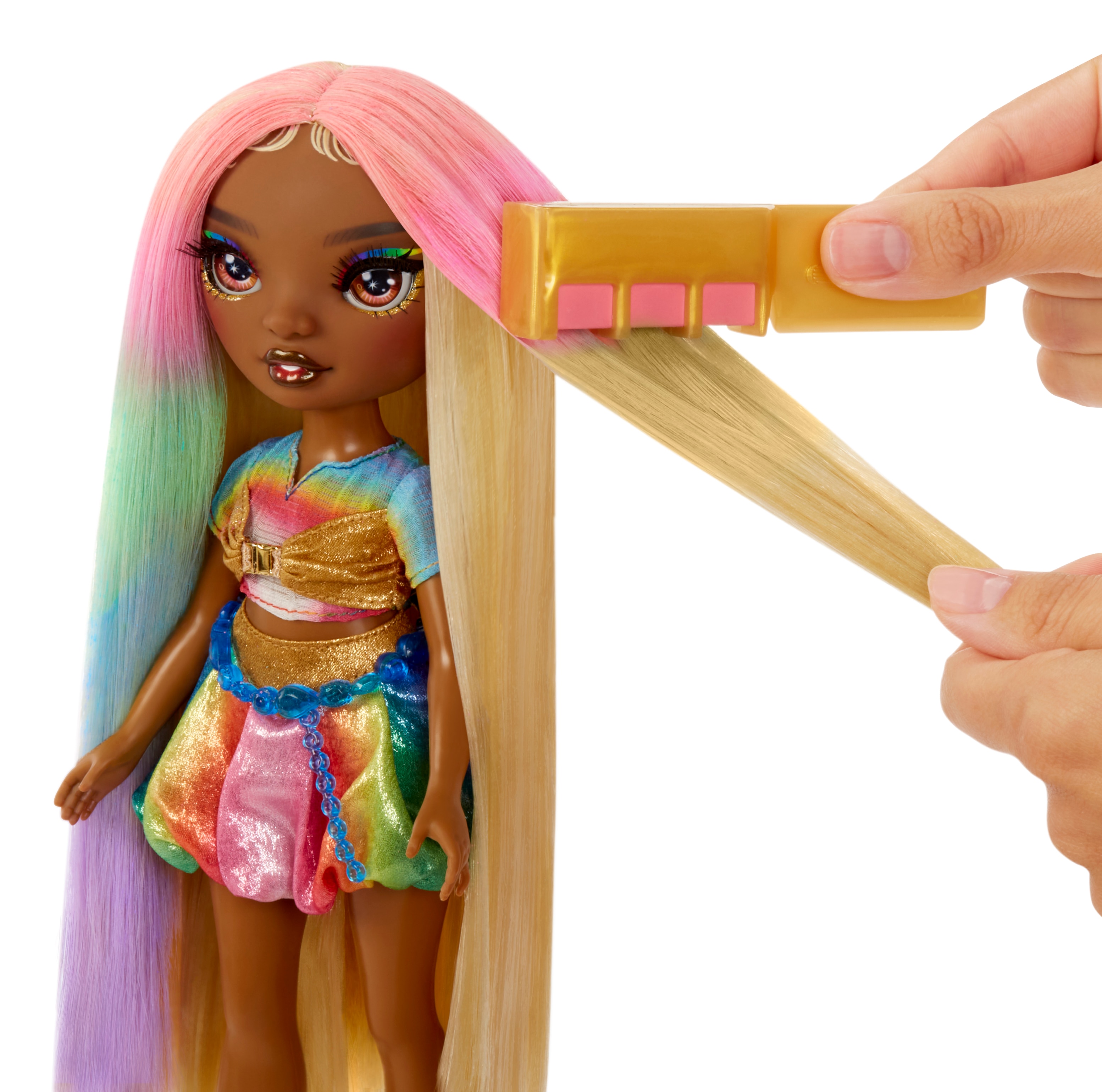 Muñeca Hair Chalk & Doll Meline Rainbow High 2