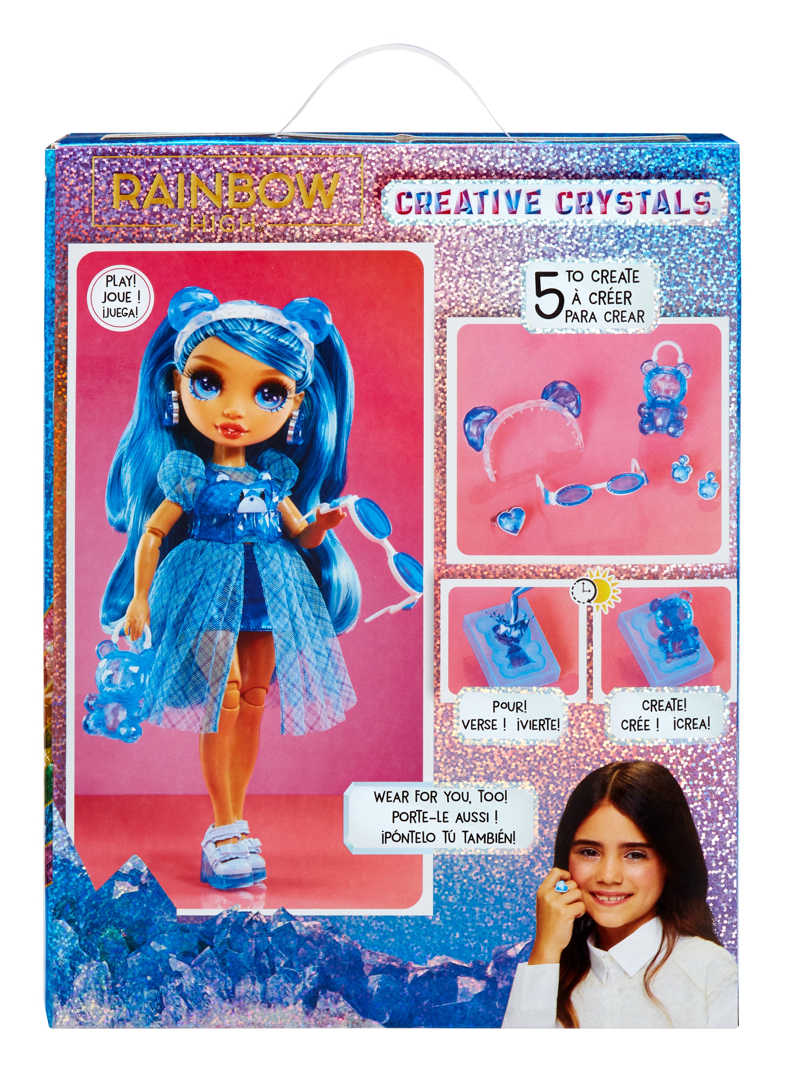 Muñeca Crystal Fashion Doll Skyler Rainbow High 4