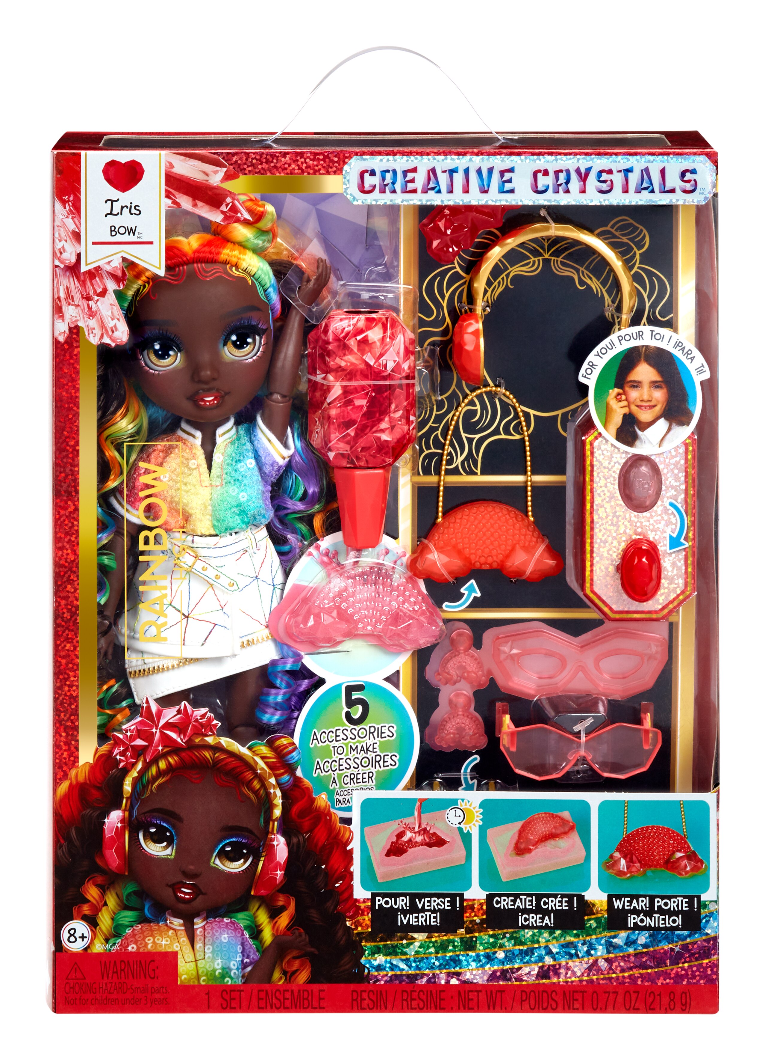 Muñeca Crystal Fashion Doll Iris Rainbow High 3