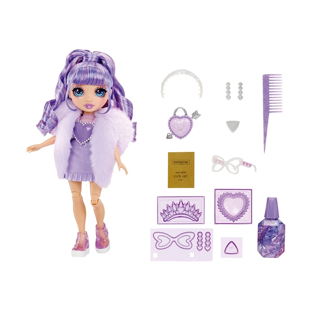 Imagen 0 de Muñeca Crystal Fashion Doll Violet Rainbow High