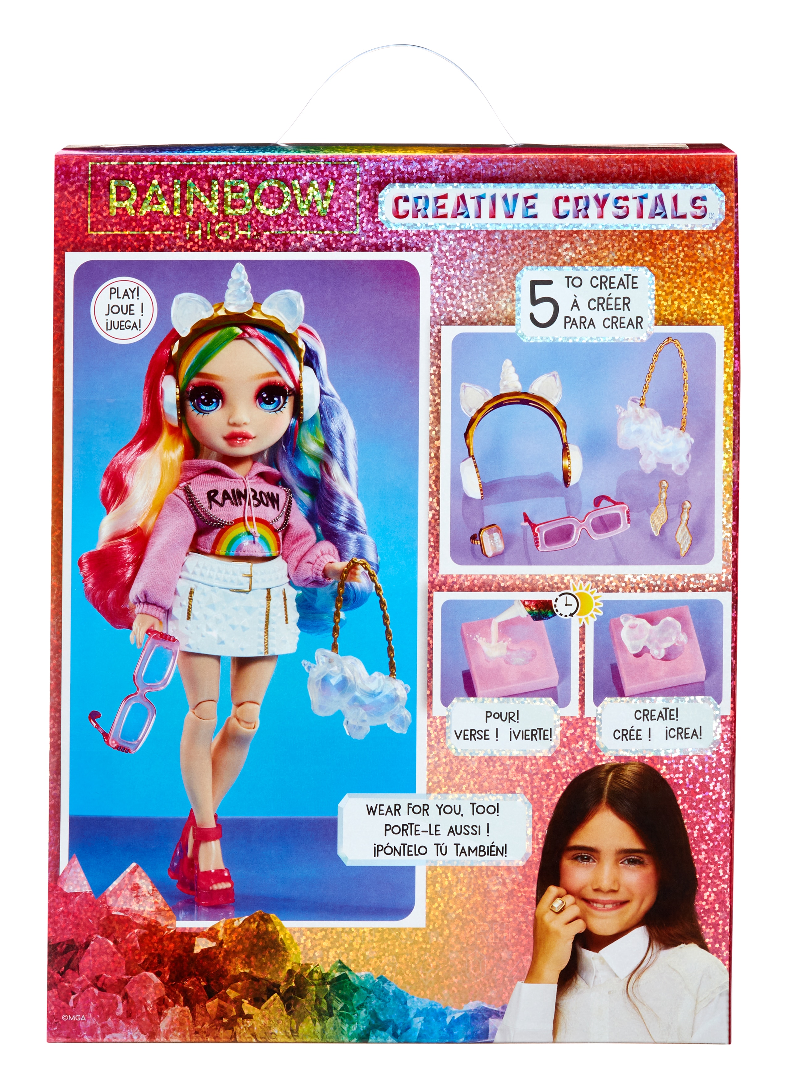 Muñeca Crystal Fashion Doll Amaya Rainbow High 4